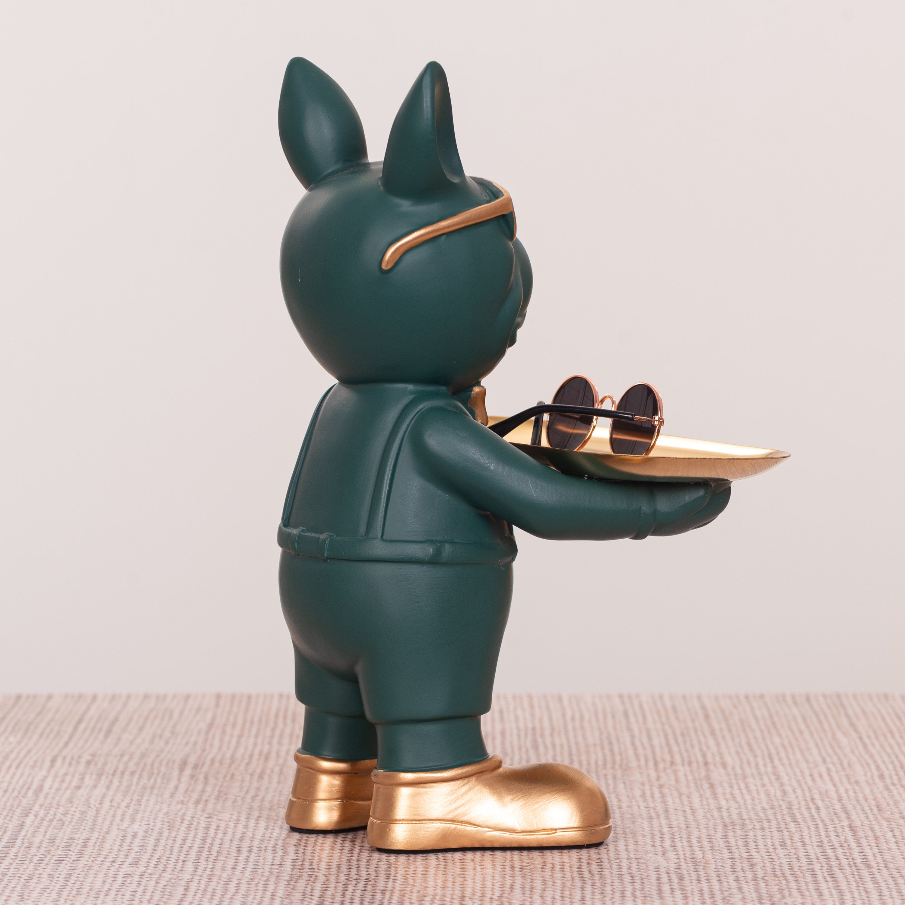 Swag Life (Green, Gold) Home Decor Tray