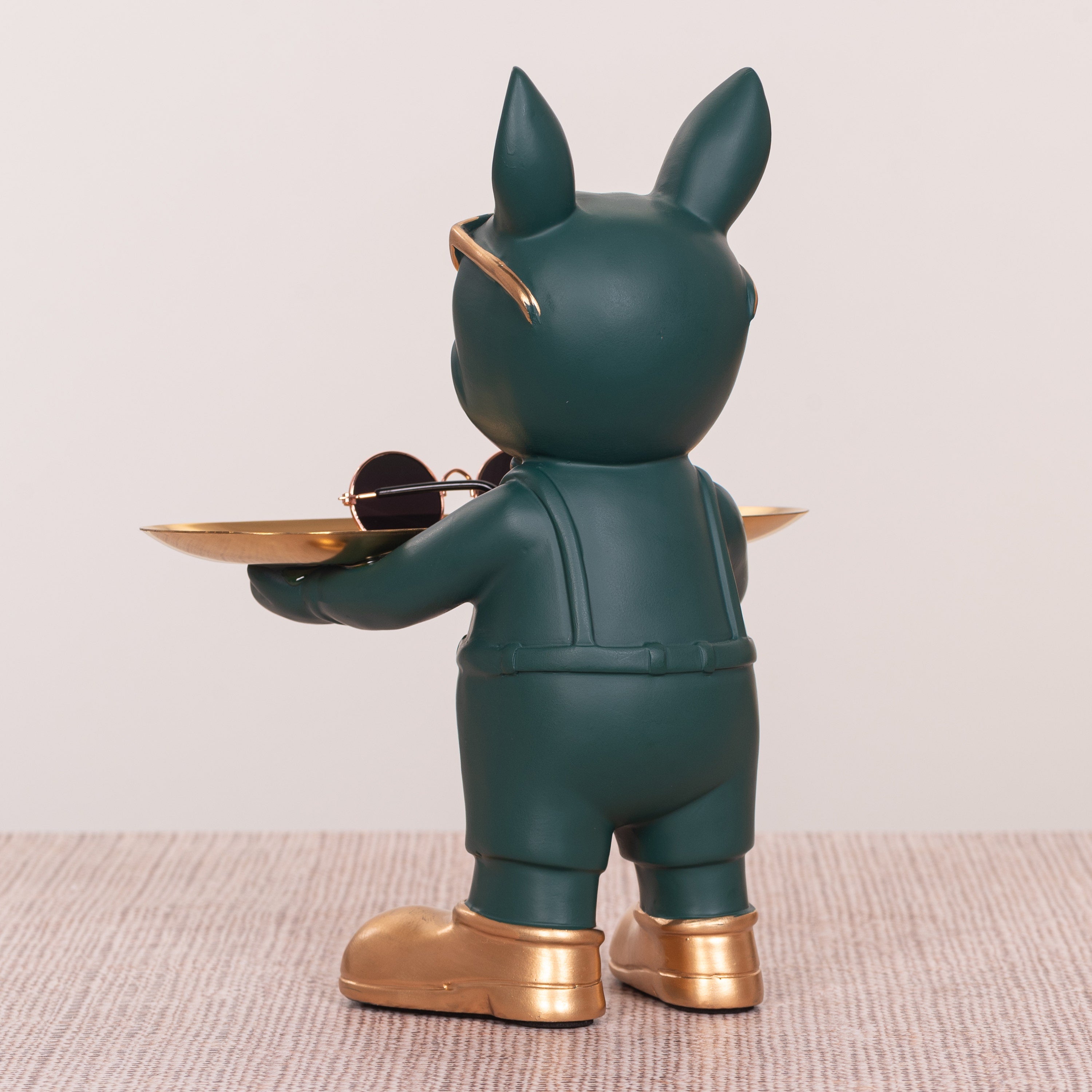 Swag Life (Green, Gold) Home Decor Tray