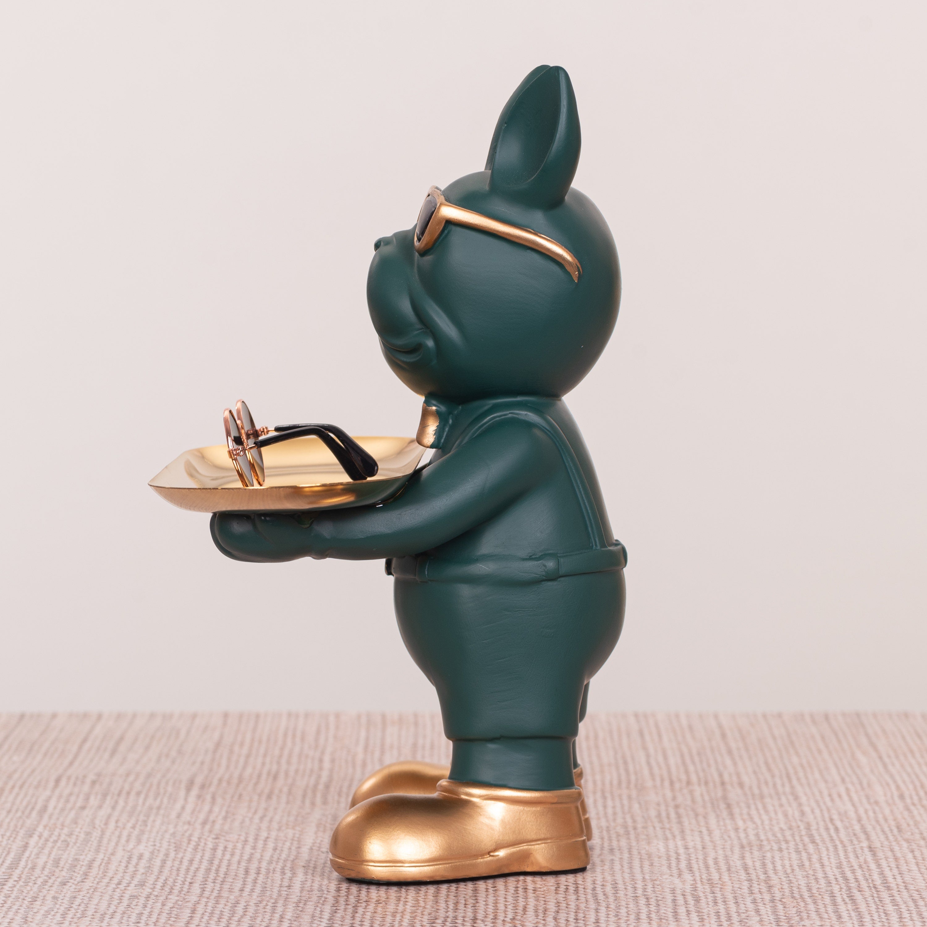 Swag Life (Green, Gold) Home Decor Tray