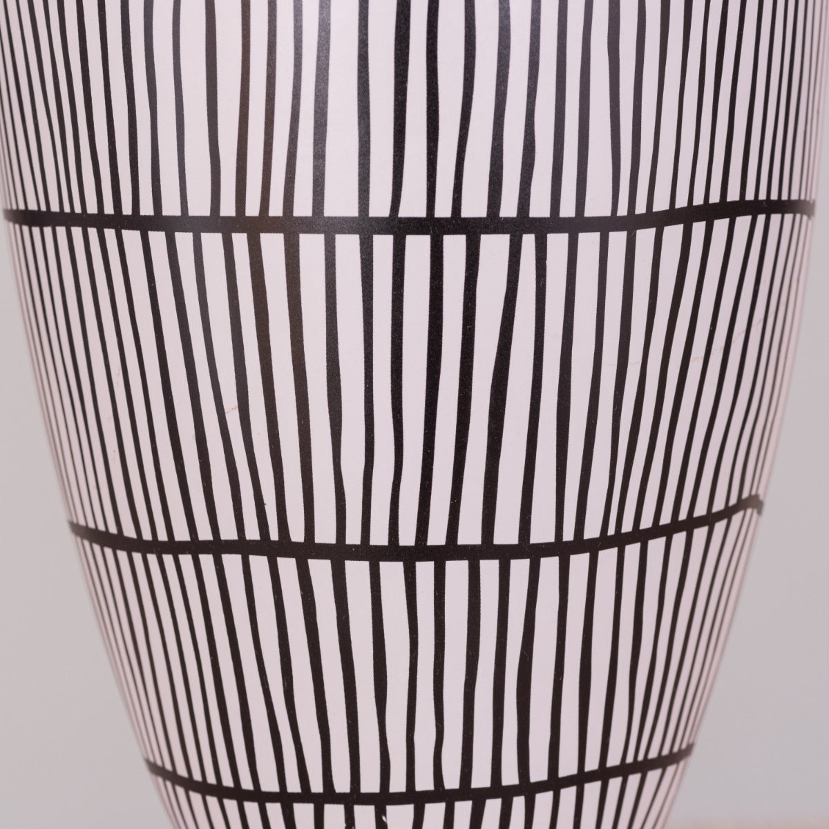 Dance On Air (Black/ White) Ceramic Vase