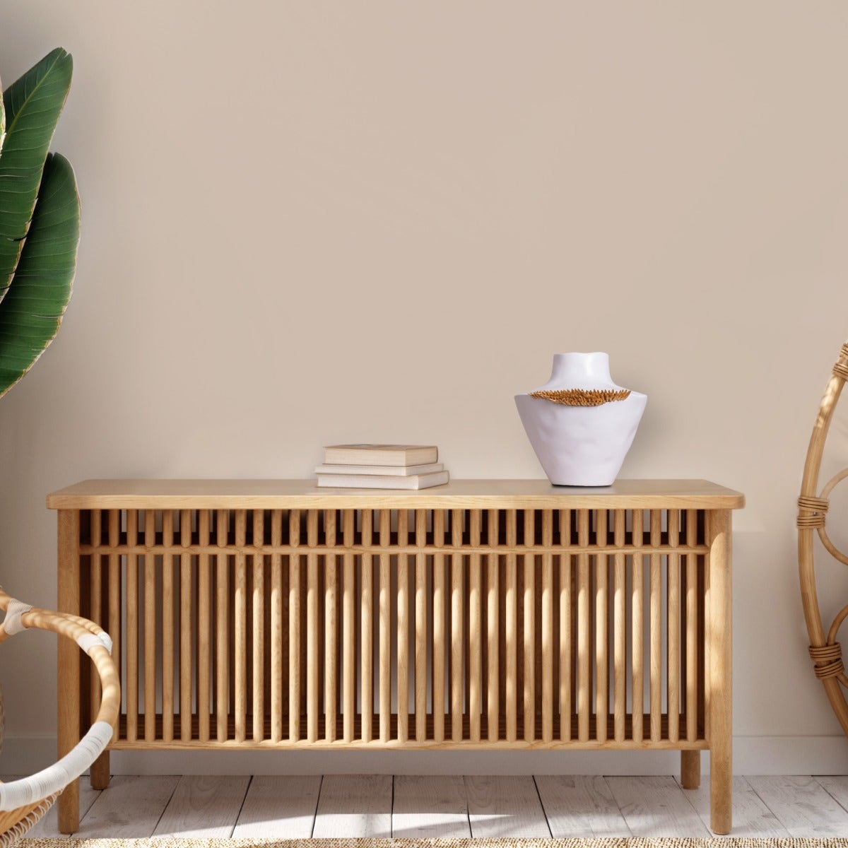 Devoted (White/ Gold) Ceramic Vase