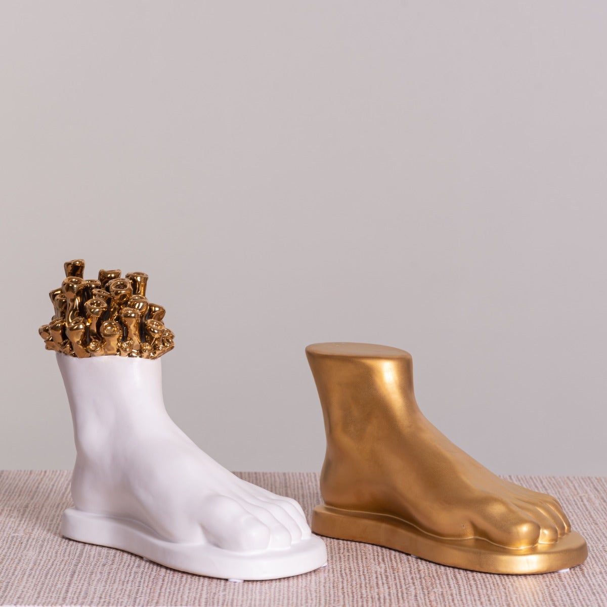 Perfect Pair (Gold/ White) Ceramic Home Decor