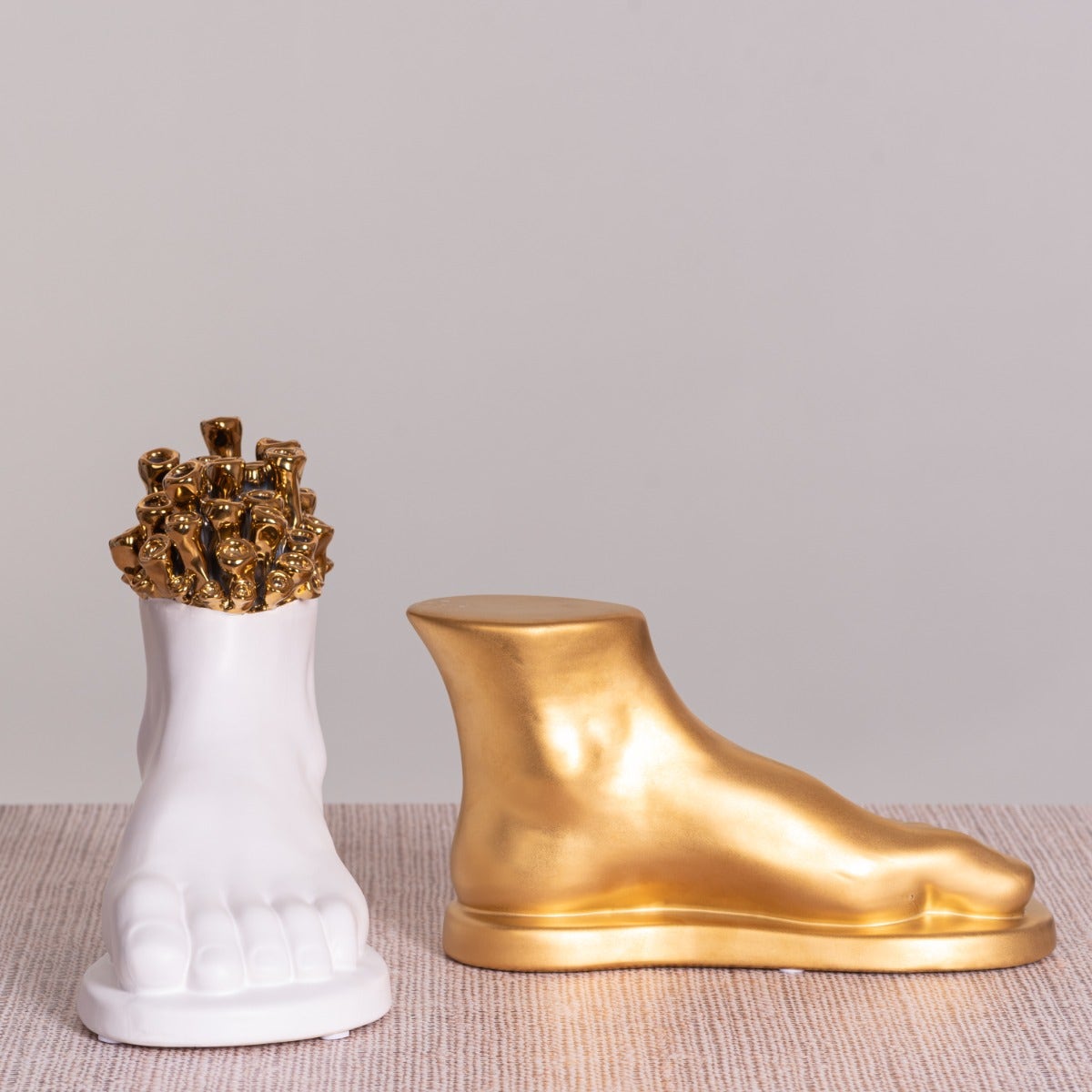 Perfect Pair (Gold/ White) Ceramic Home Decor
