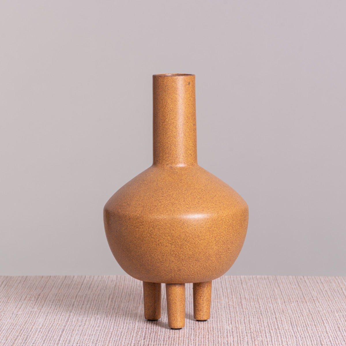 Terra Cotta Heart (Yellow) Ceramic Vase