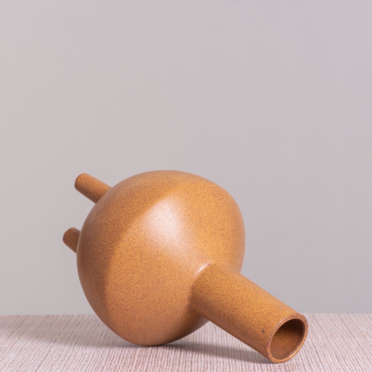 Terra Cotta Heart (Yellow) Ceramic Vase
