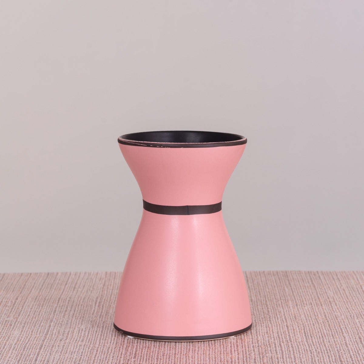 Tie Me Pretty (Black/ Pink) Ceramic Vase