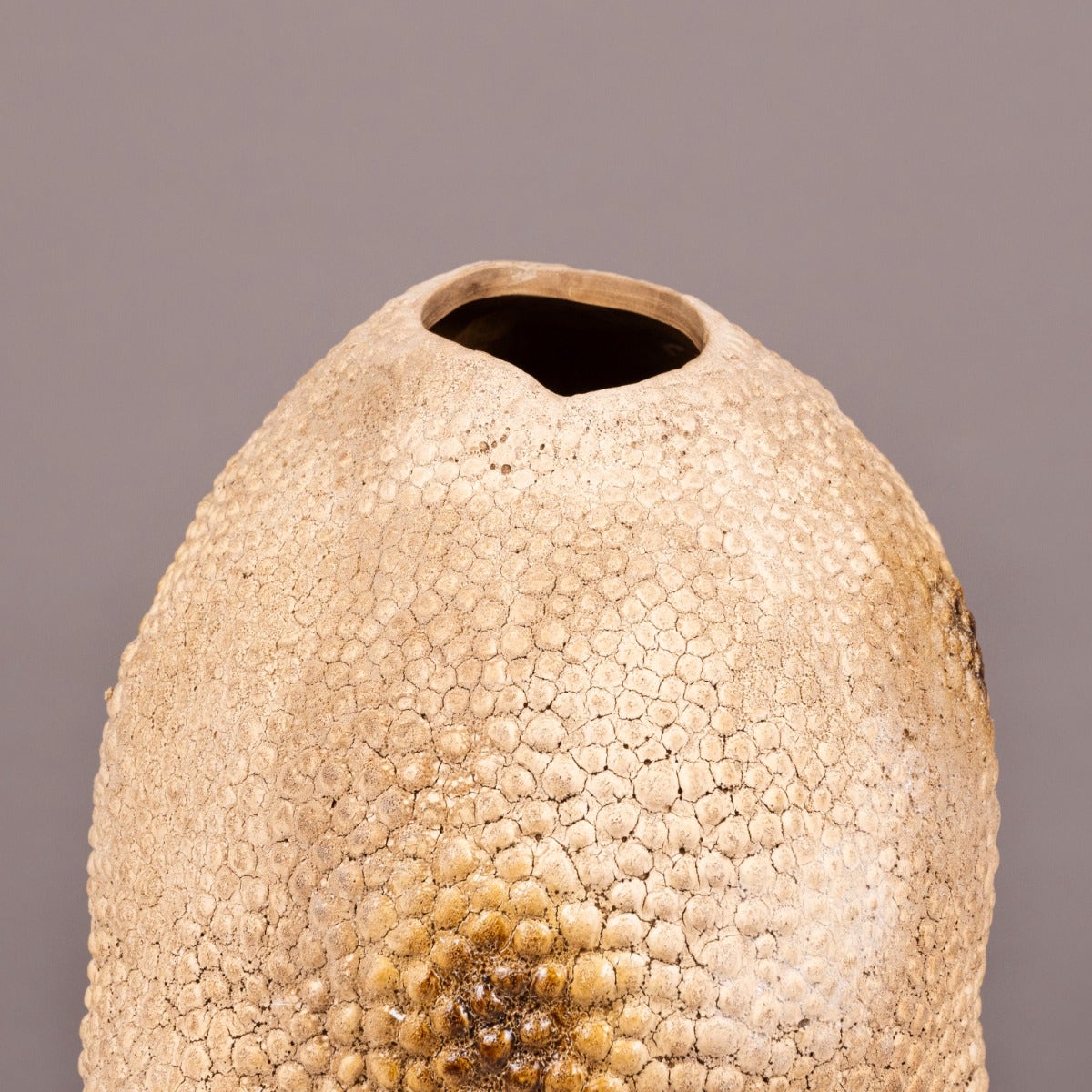 Coral Deep (Small, Brown) Ceramic Vase