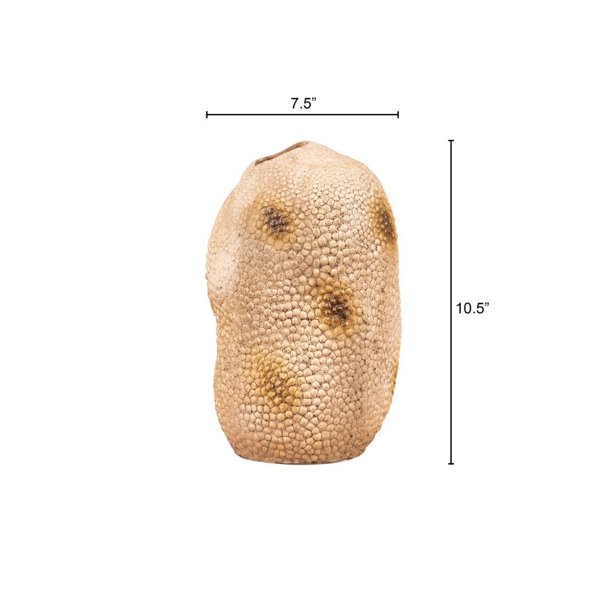 Coral Deep (Small, Brown) Ceramic Vase