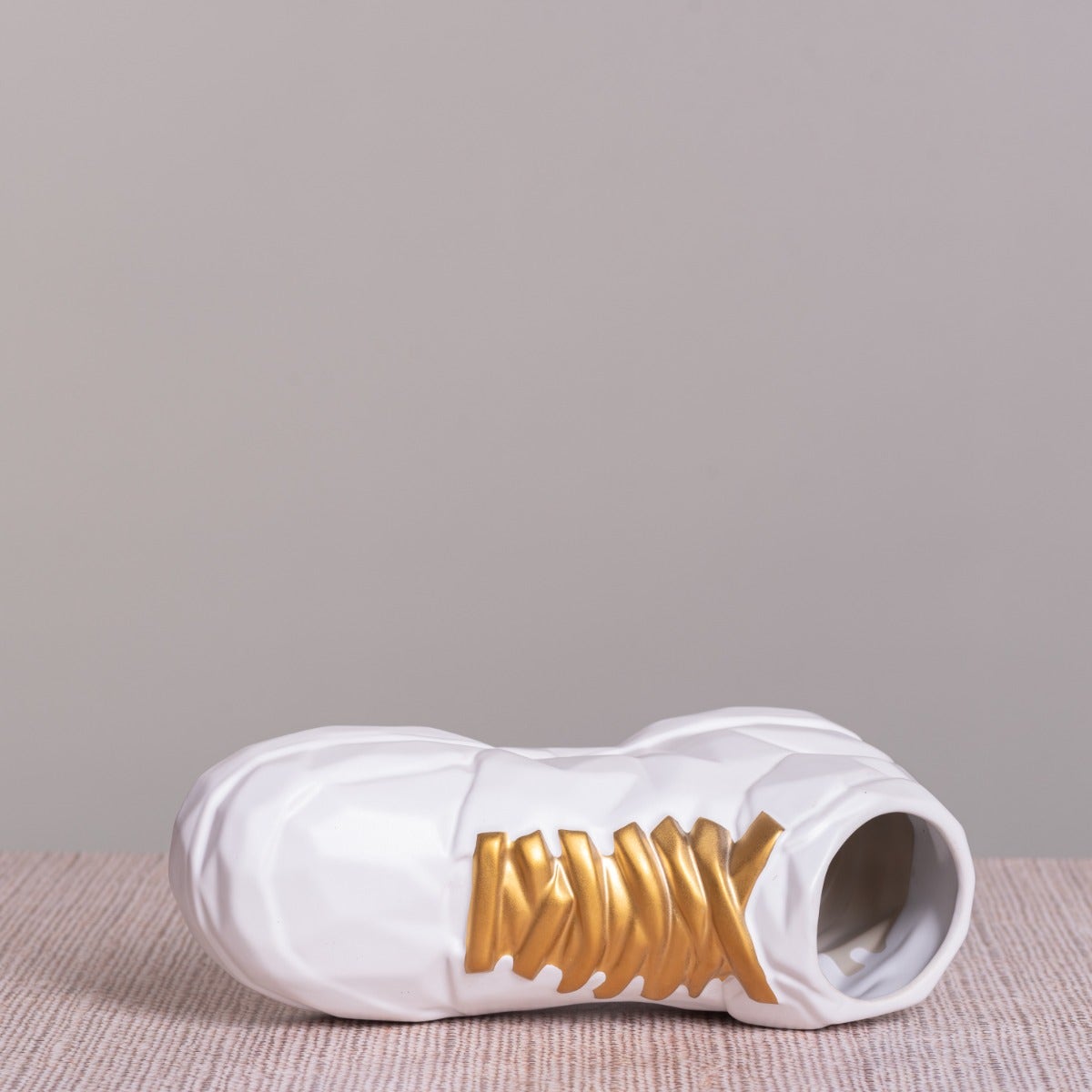 Practice Makes Perfect (White, Gold) Ceramic Home Decor