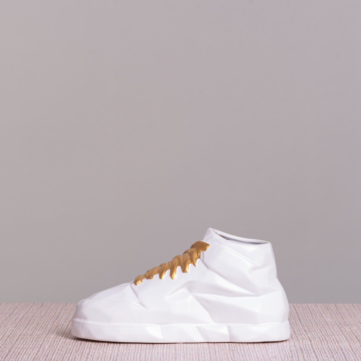 Practice Makes Perfect (White, Gold) Ceramic Home Decor