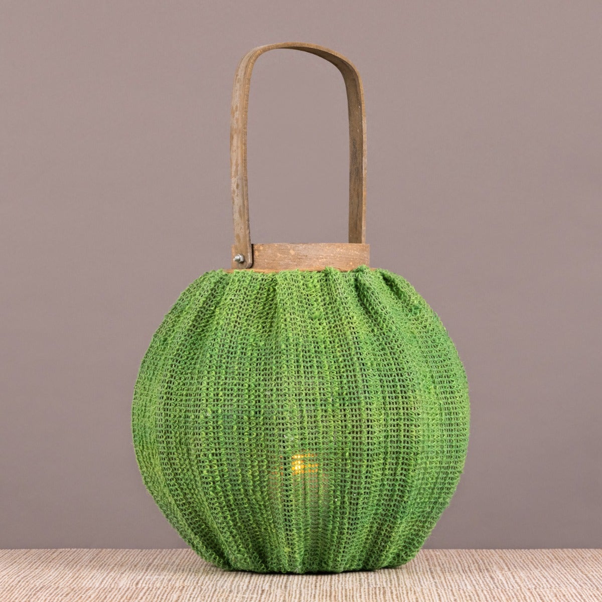 Very Vert (Green) Wooden Lanterns (Set of 2)