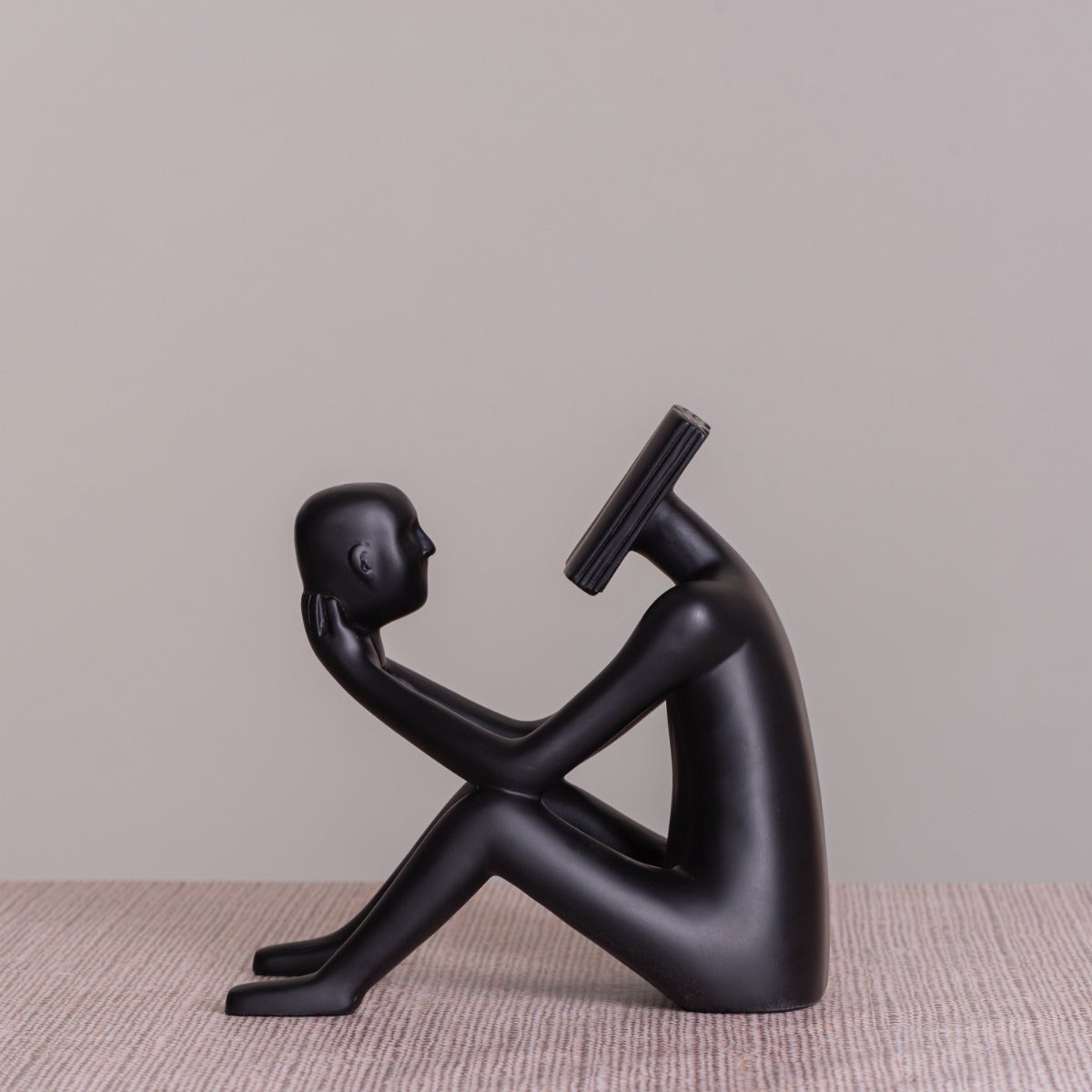 Read To Me (Black ) Resin  Home Decor