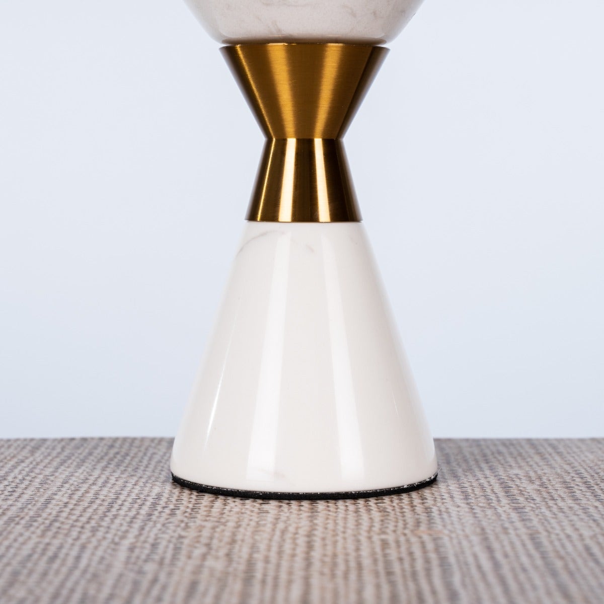 Nailed It (Small, White/Gold) Marble Candle Holder