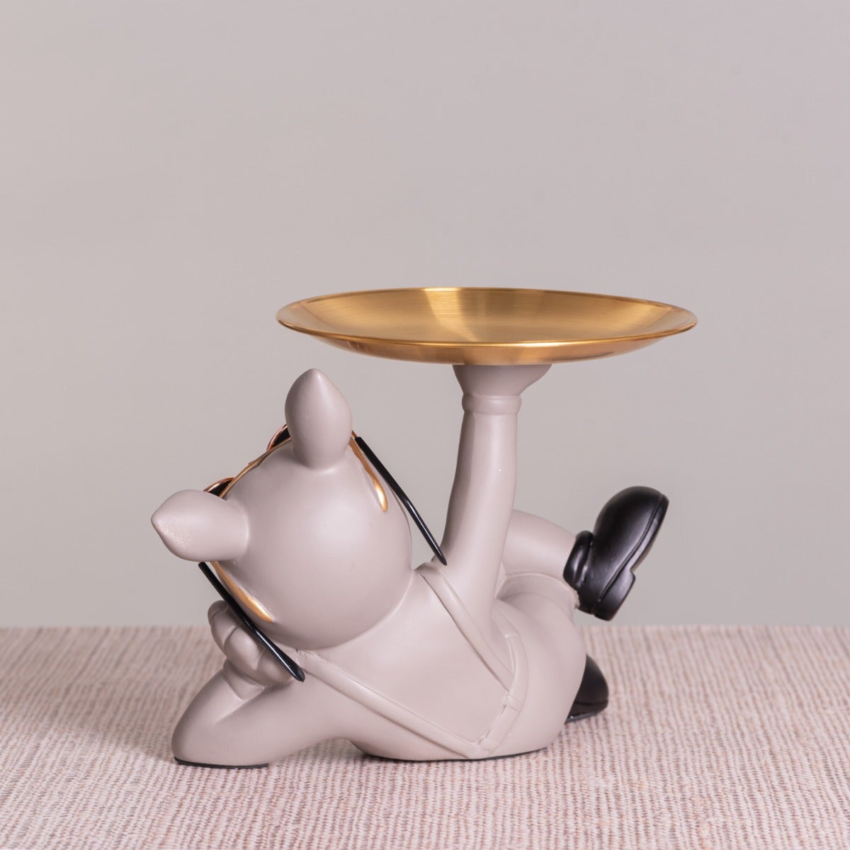 Dating Drama (Grey, Gold) Resin Home Decor Tray