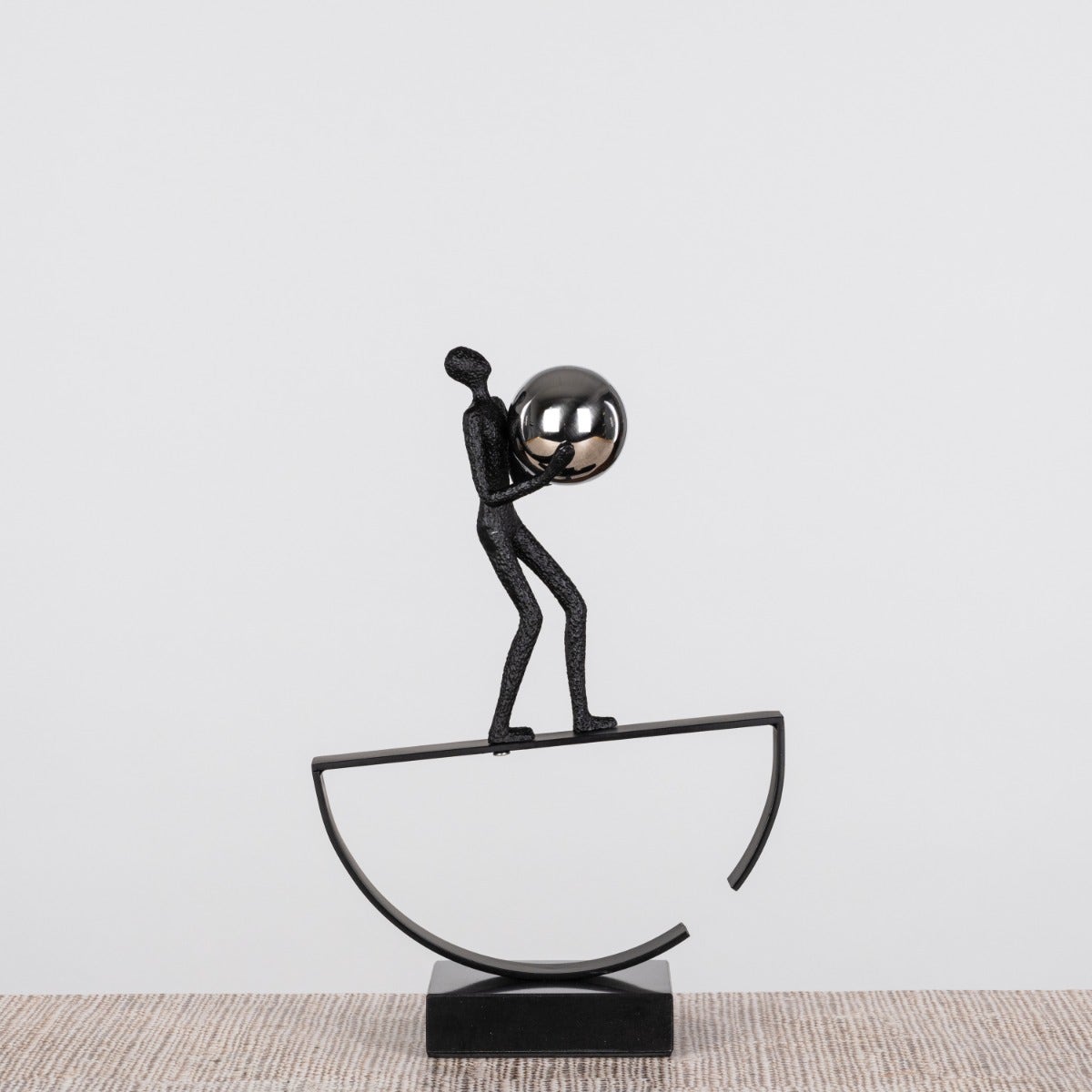 Excess Baggage (Black) Resin-Marble Home Decor