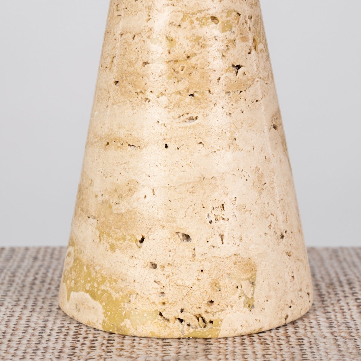 Twinning Sable (Small, Beige) Marble Candle Holder