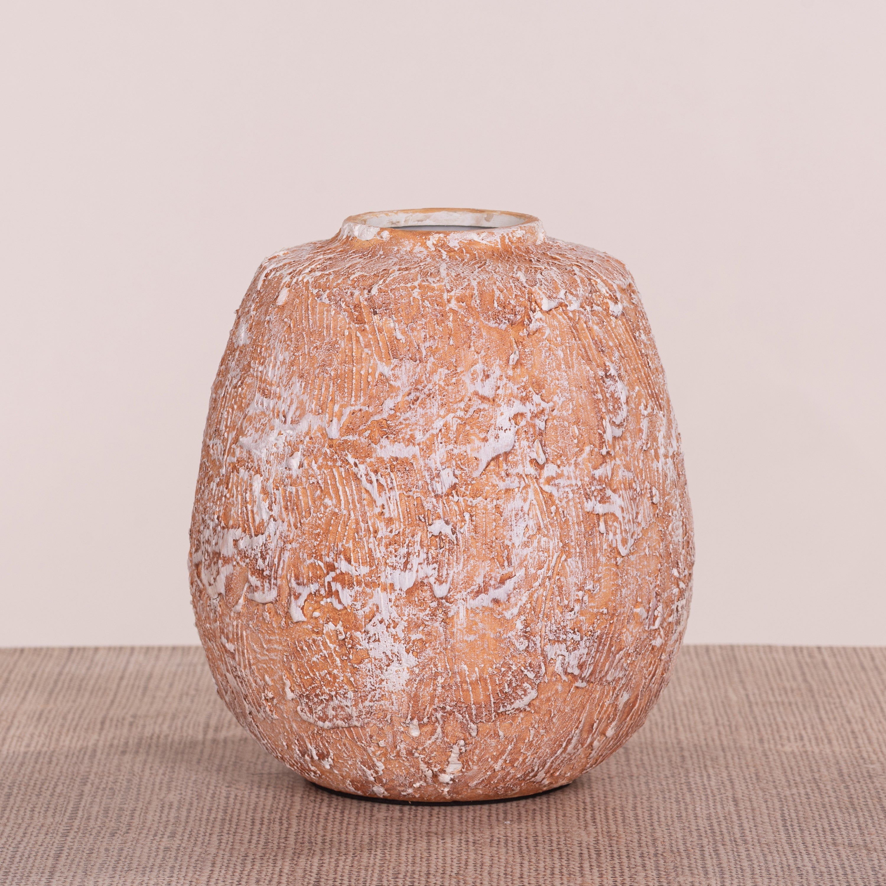 Daffodil Blossom (Orange, White) Ceramic Vase