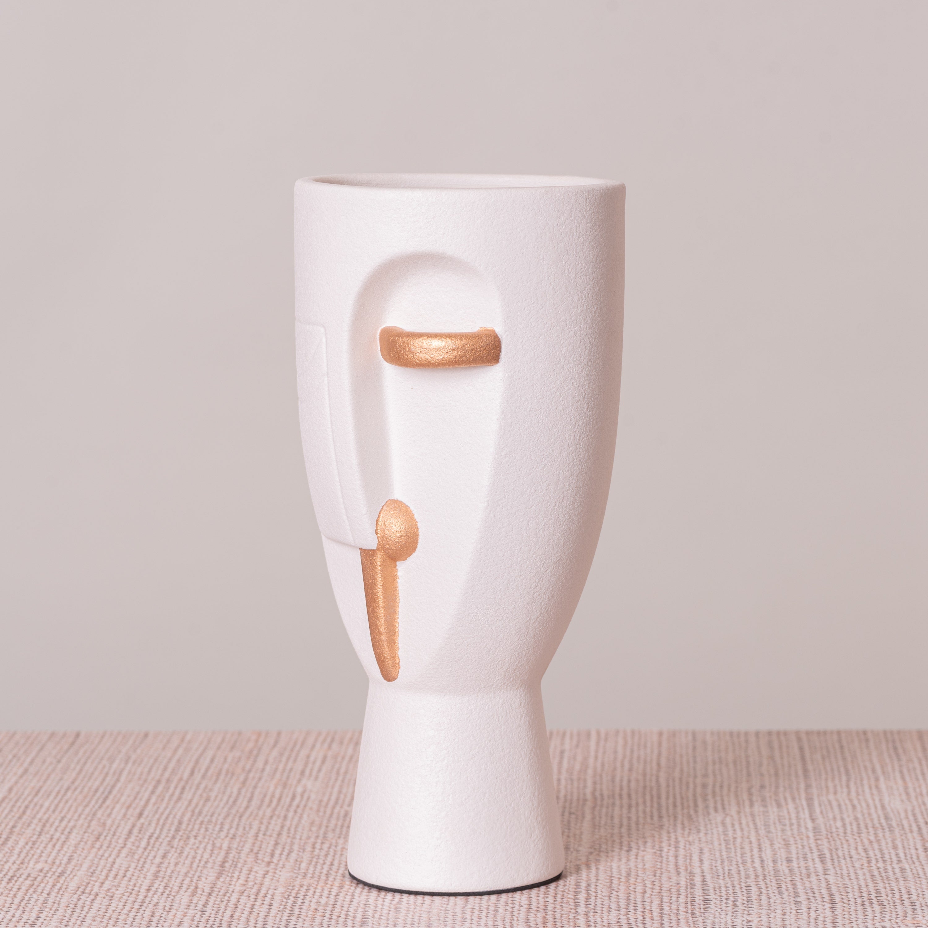 Ravishing Riddle (Large, White) Ceramic Vase