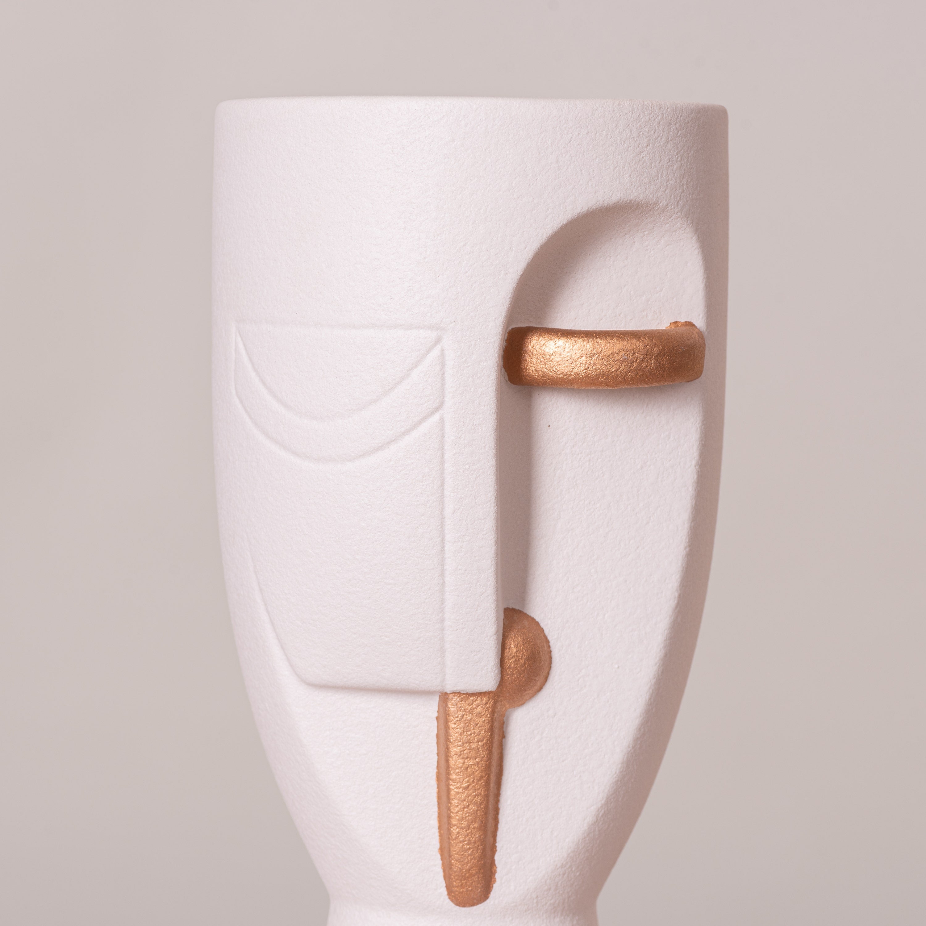 Ravishing Riddle (Small, White) Ceramic Vase