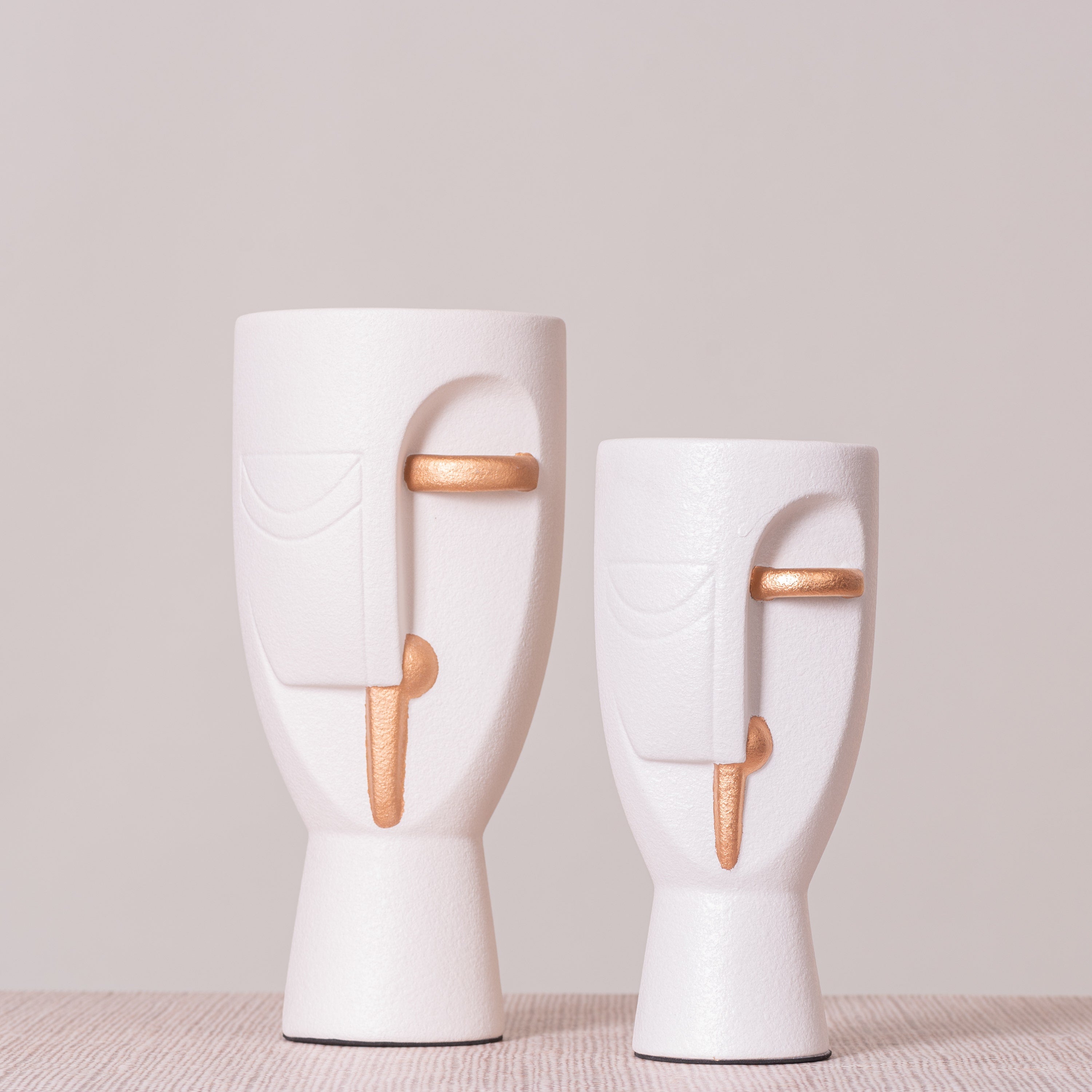 Ravishing Riddle (Small, White) Ceramic Vase