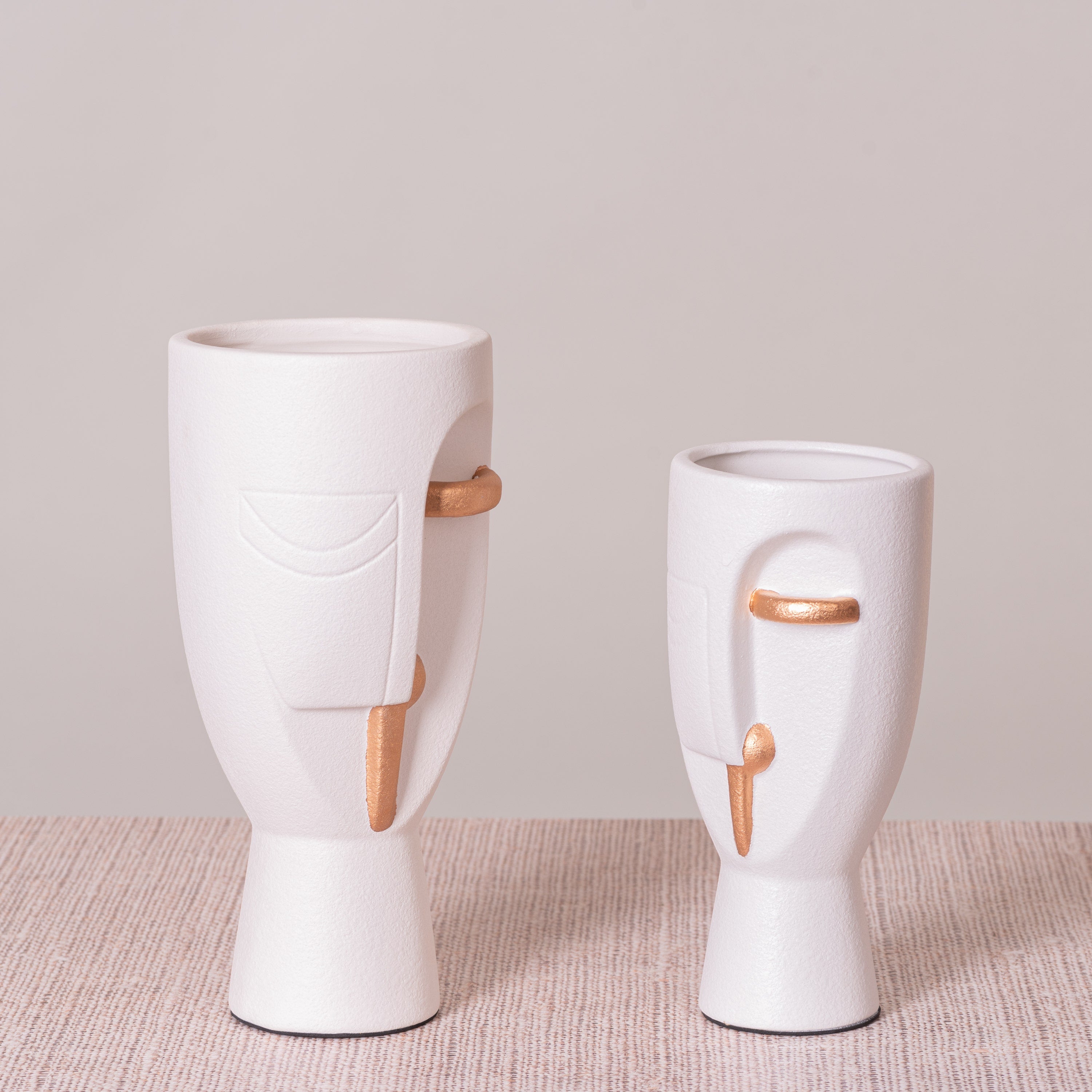 Ravishing Riddle (Small, White) Ceramic Vase