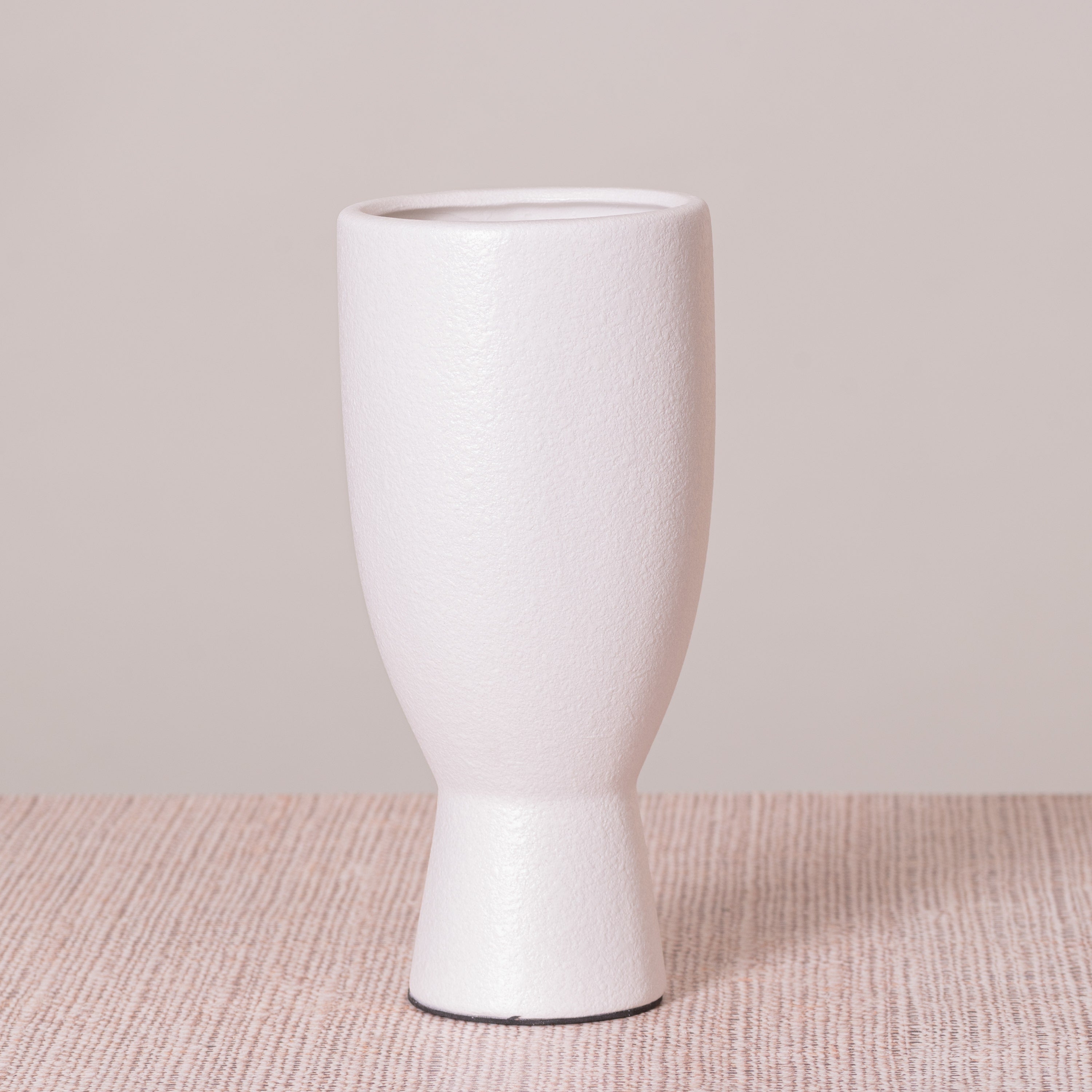 Ravishing Riddle (Small, White) Ceramic Vase
