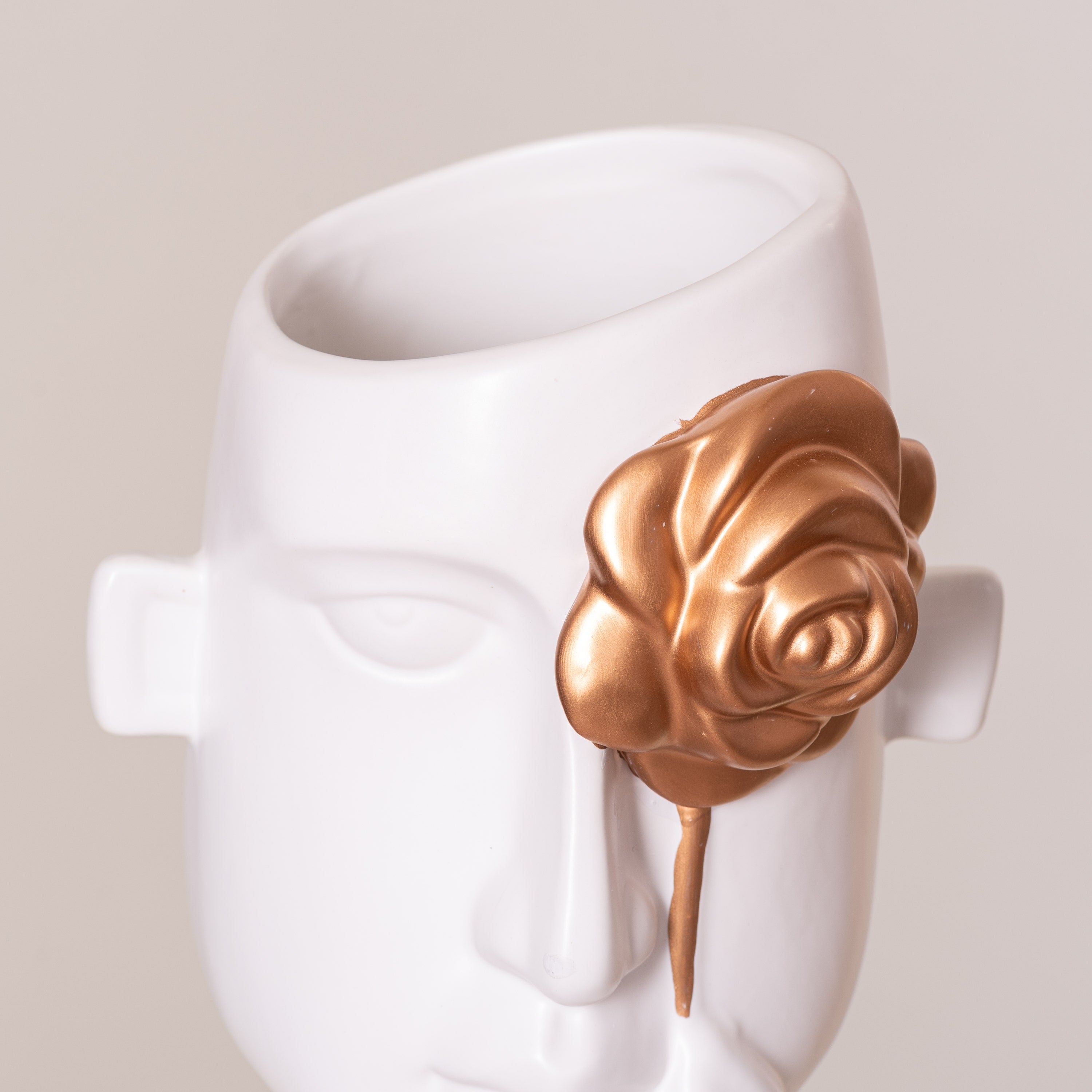 Forever Rose (White) Ceramic Vase