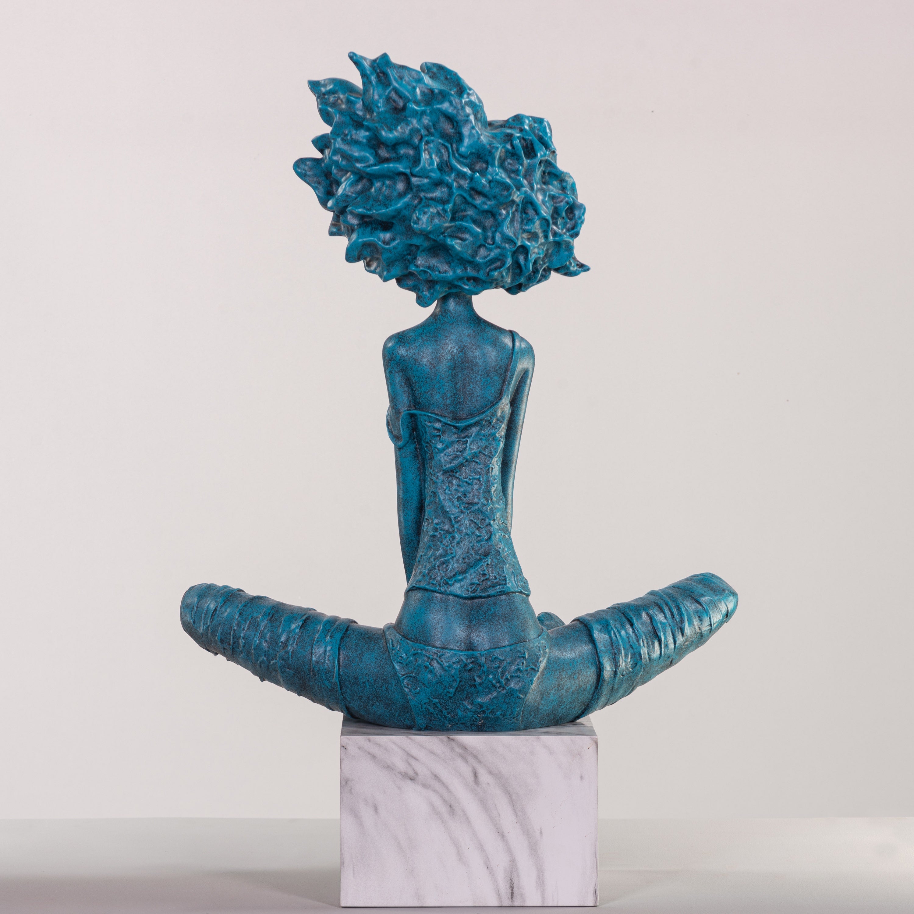 Game Is Over (Blue, White) Marble Home Decor