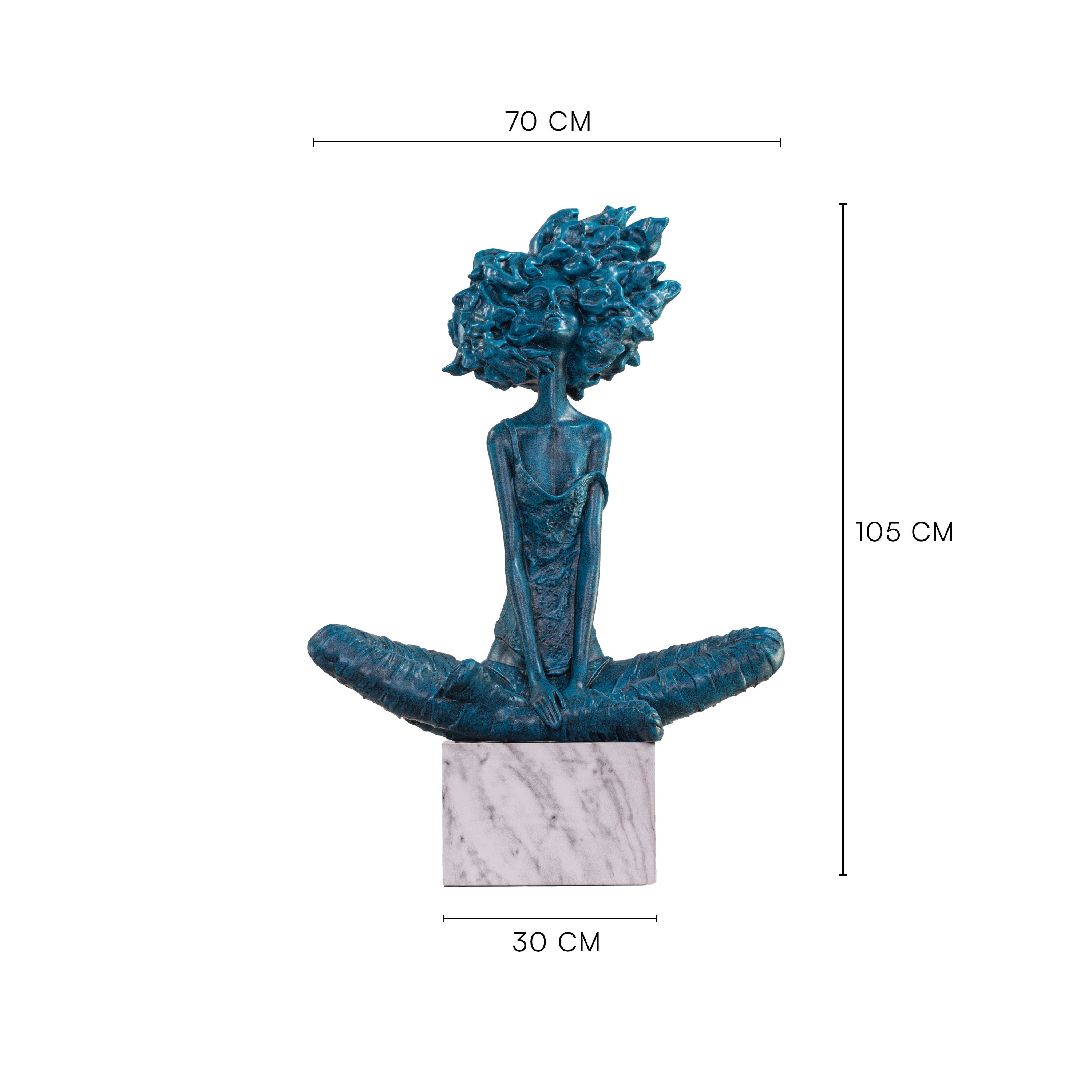 Game Is Over (Blue, White) Marble Home Decor