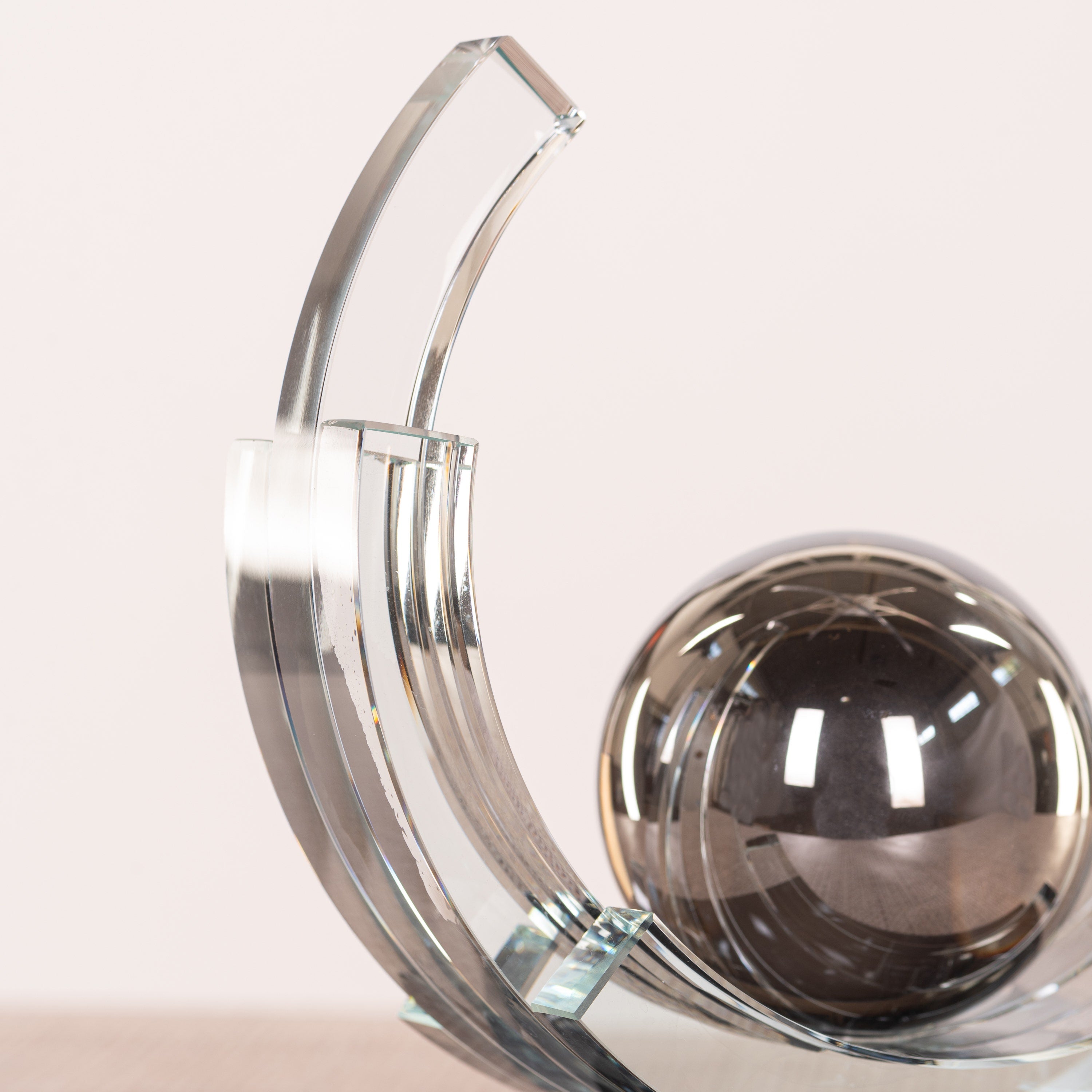 The Long Night (Chrome, Black) Glass Home Decor