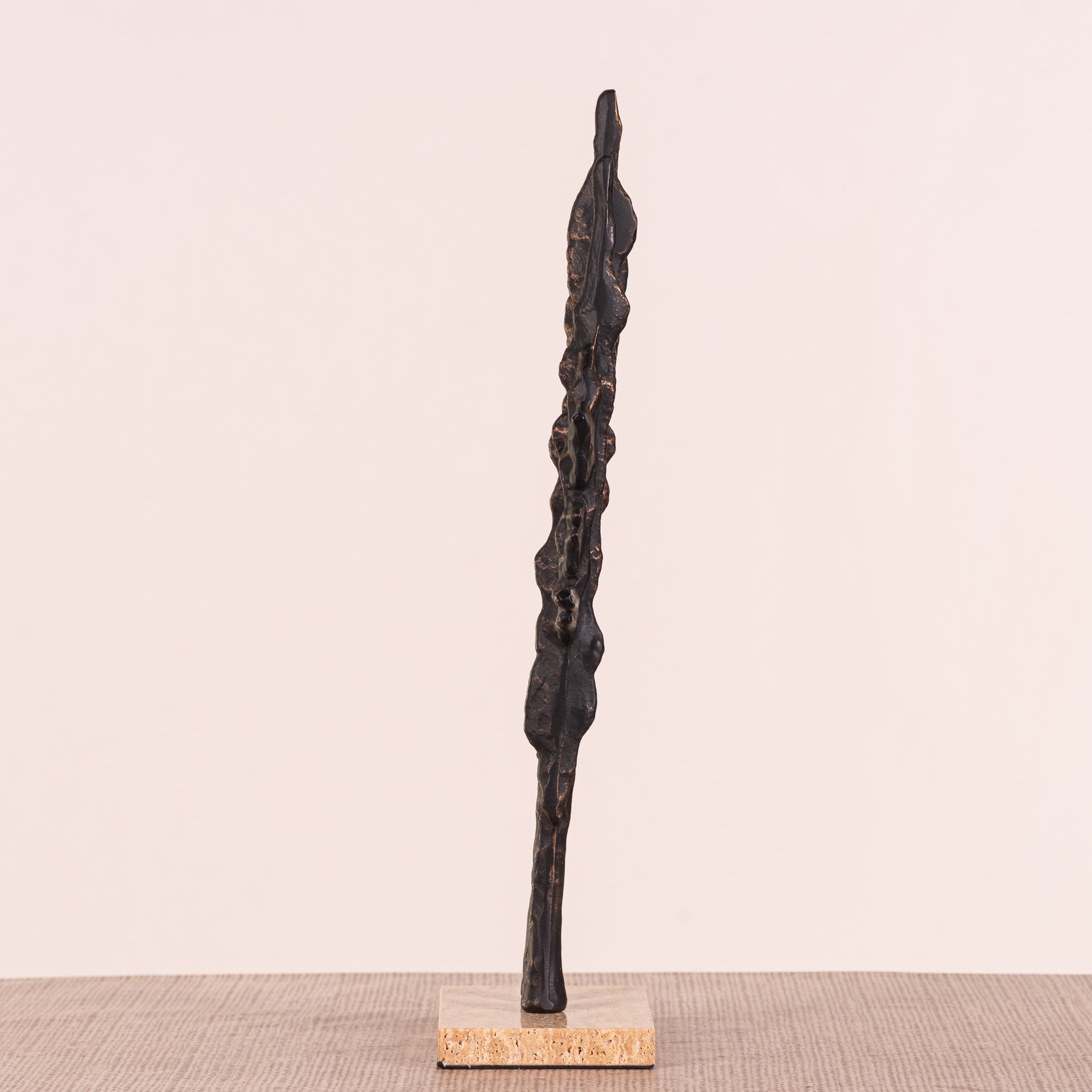 Amorphous Amour (Black, Beige) Marble Home Decor