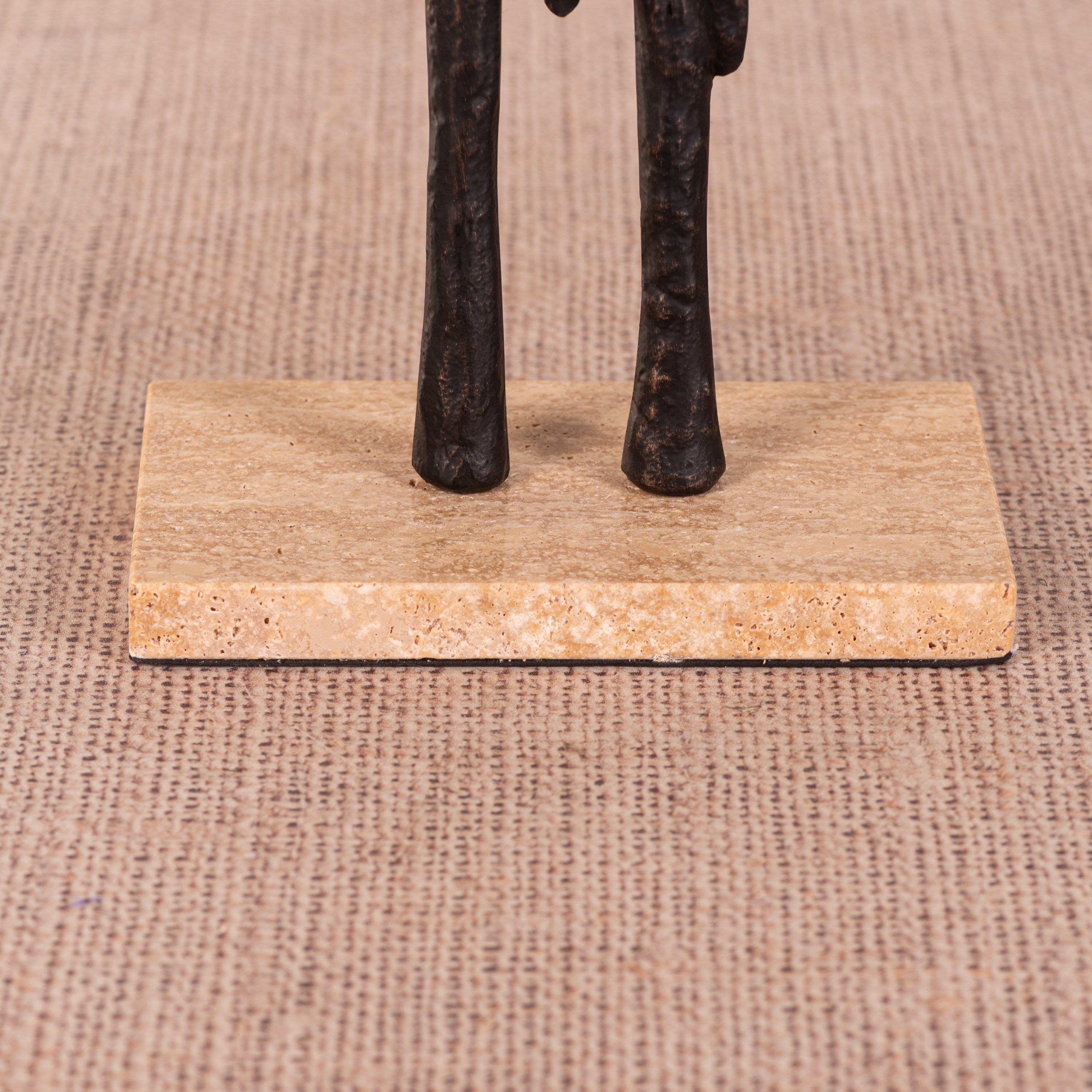 Amorphous Amour (Black, Beige) Marble Home Decor