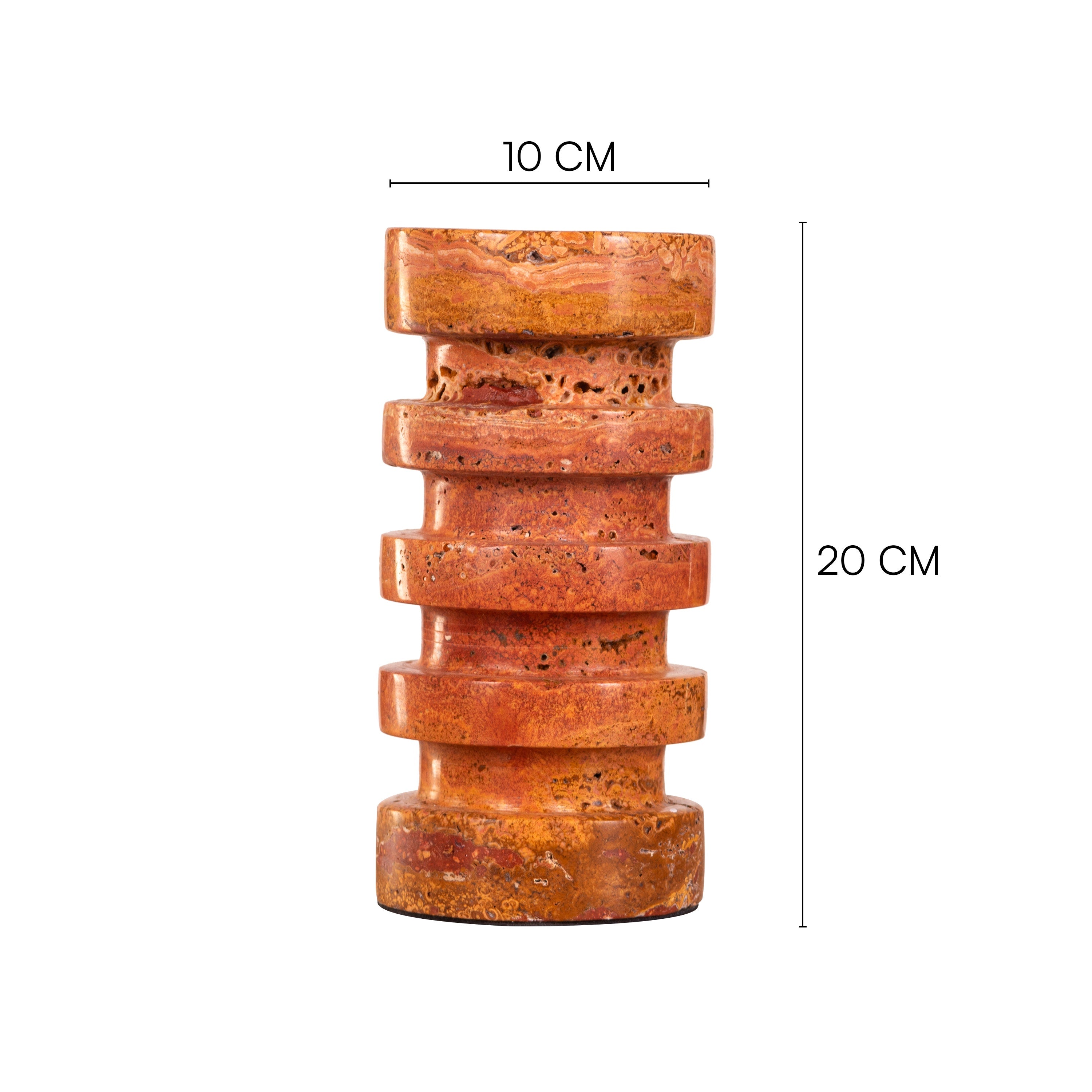 Layered Rust (Red, Large) Home Decor