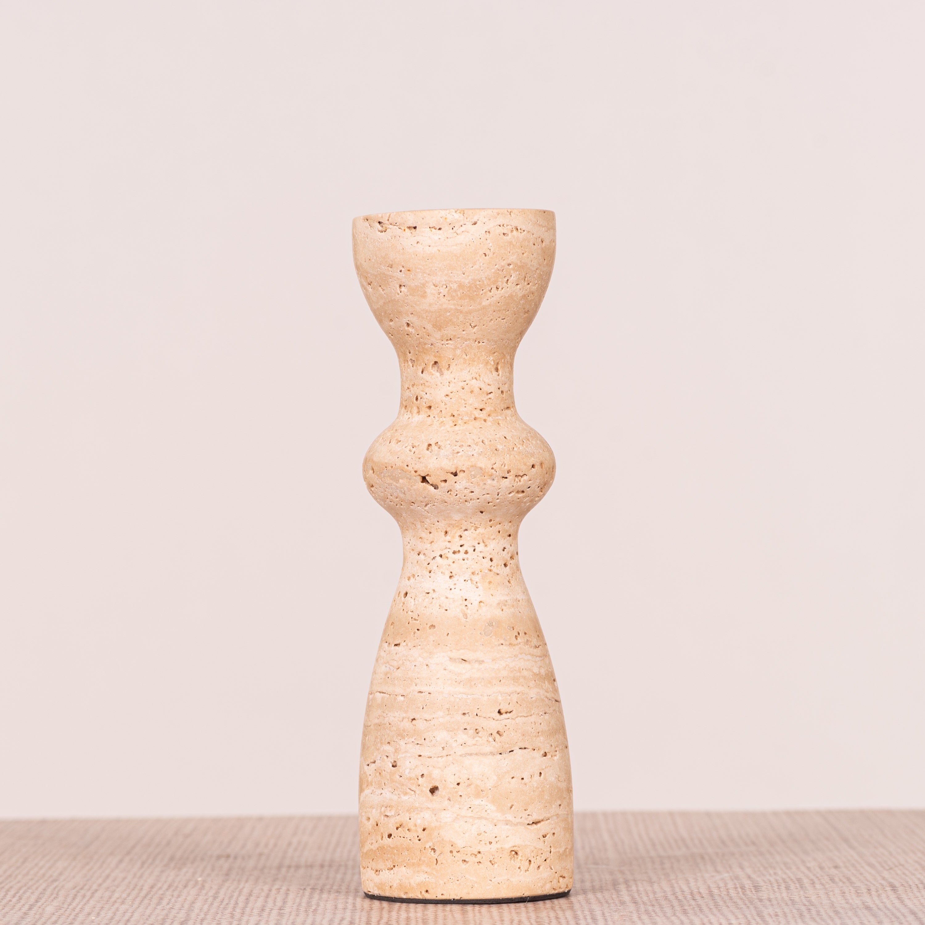 Otherly Love (Large, Beige) Marble Candle Holder