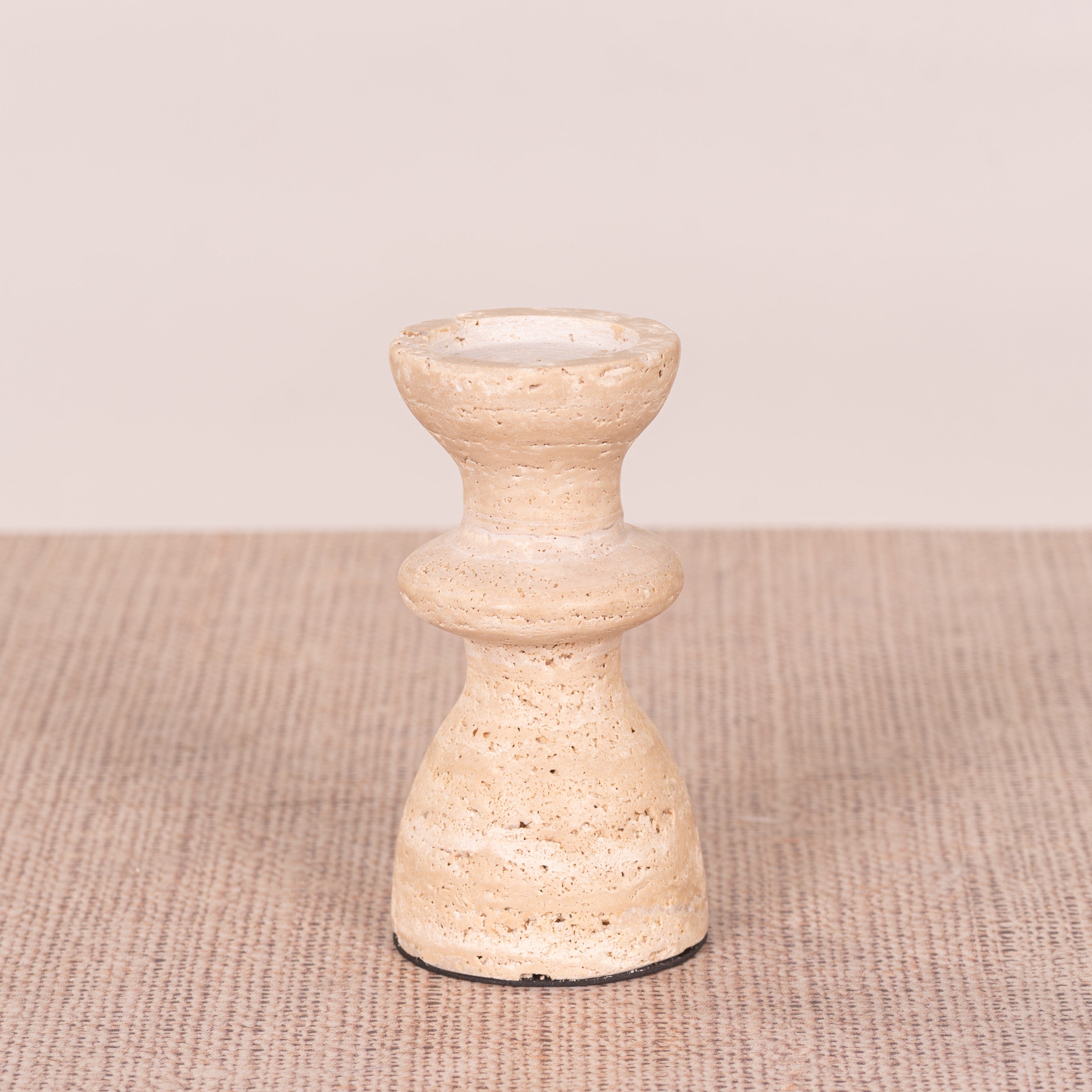 Otherly Love (Medium, Beige) Marble Candle Holder