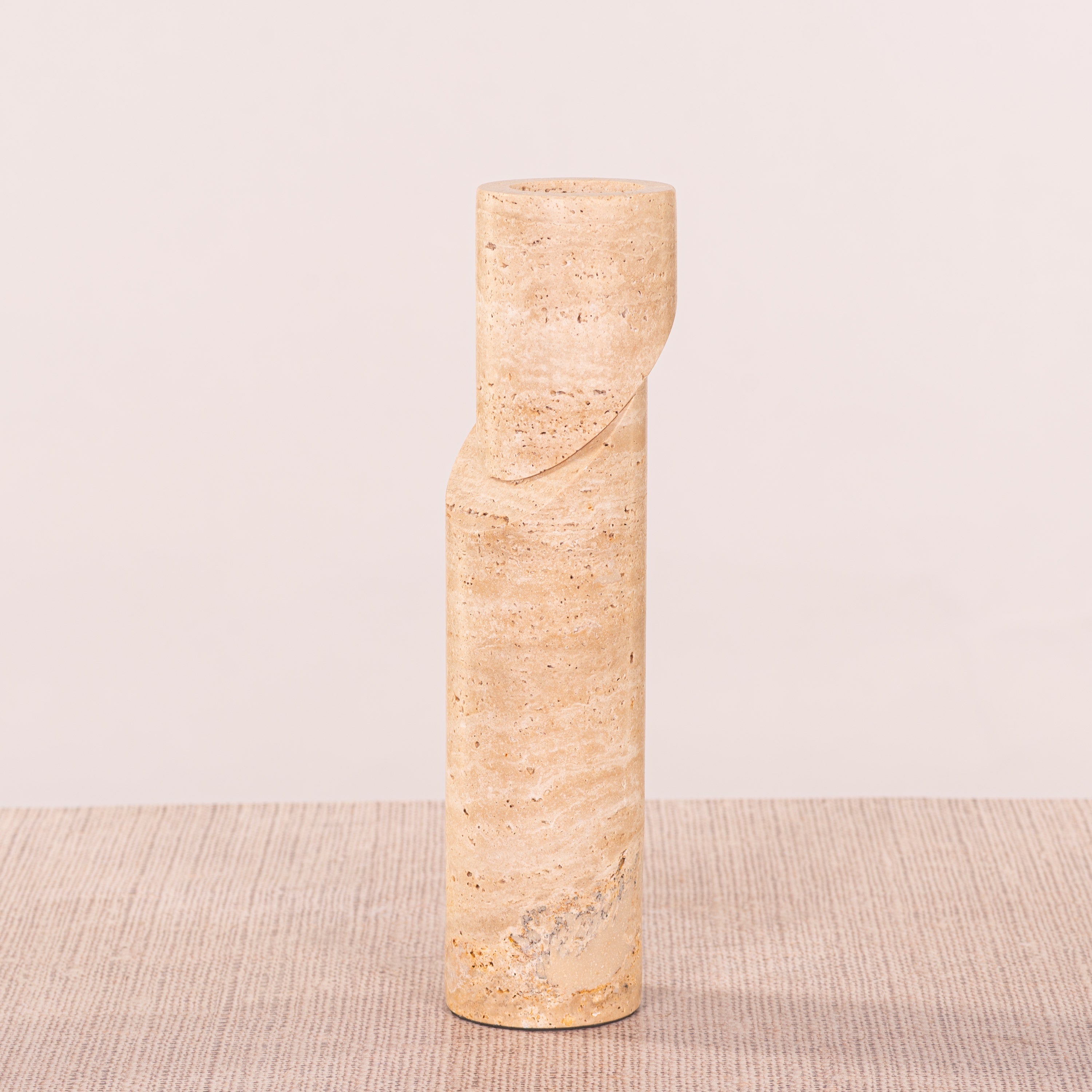Sinkin Soon (Large, Beige) Marble Candle Holder