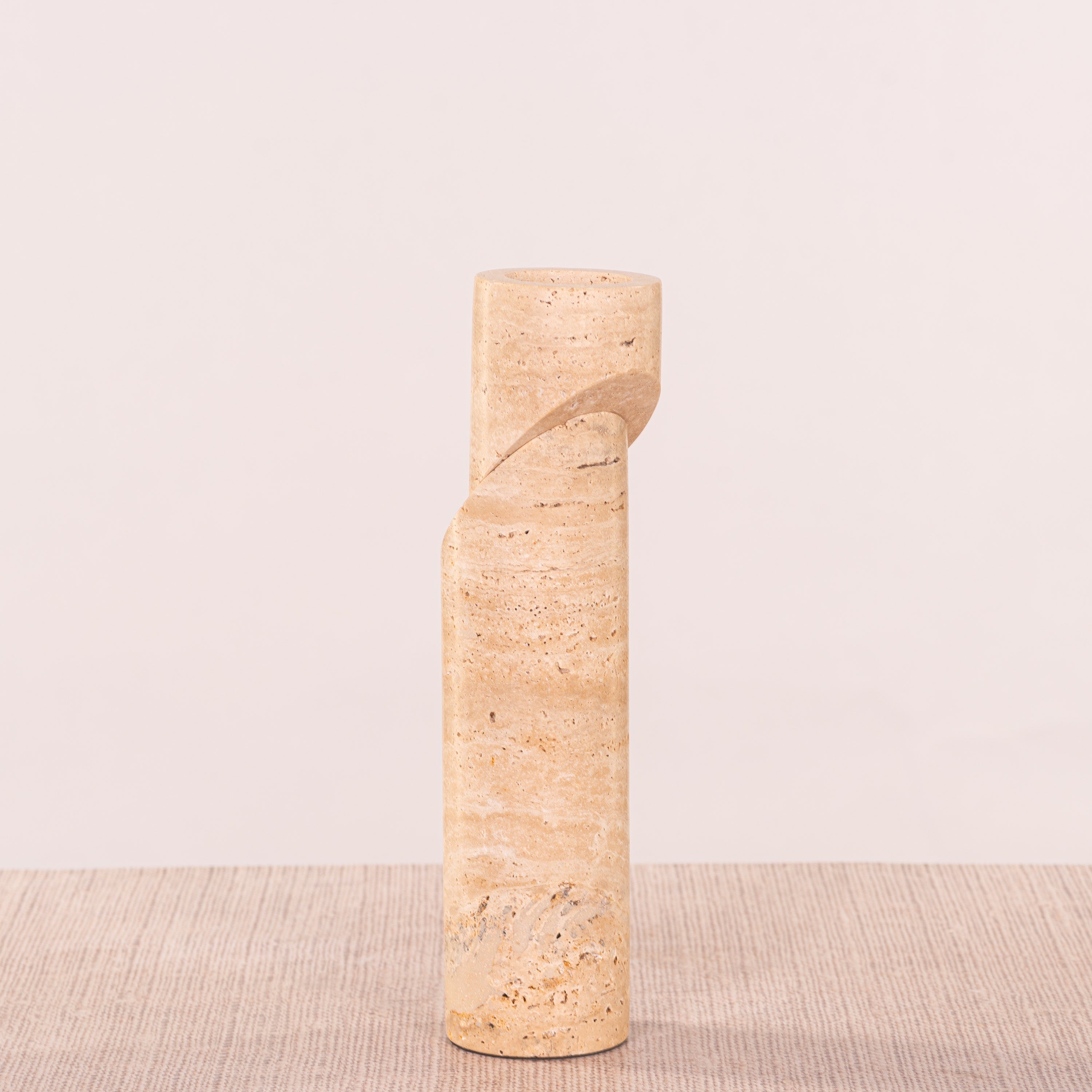 Sinkin Soon (Large, Beige) Marble Candle Holder