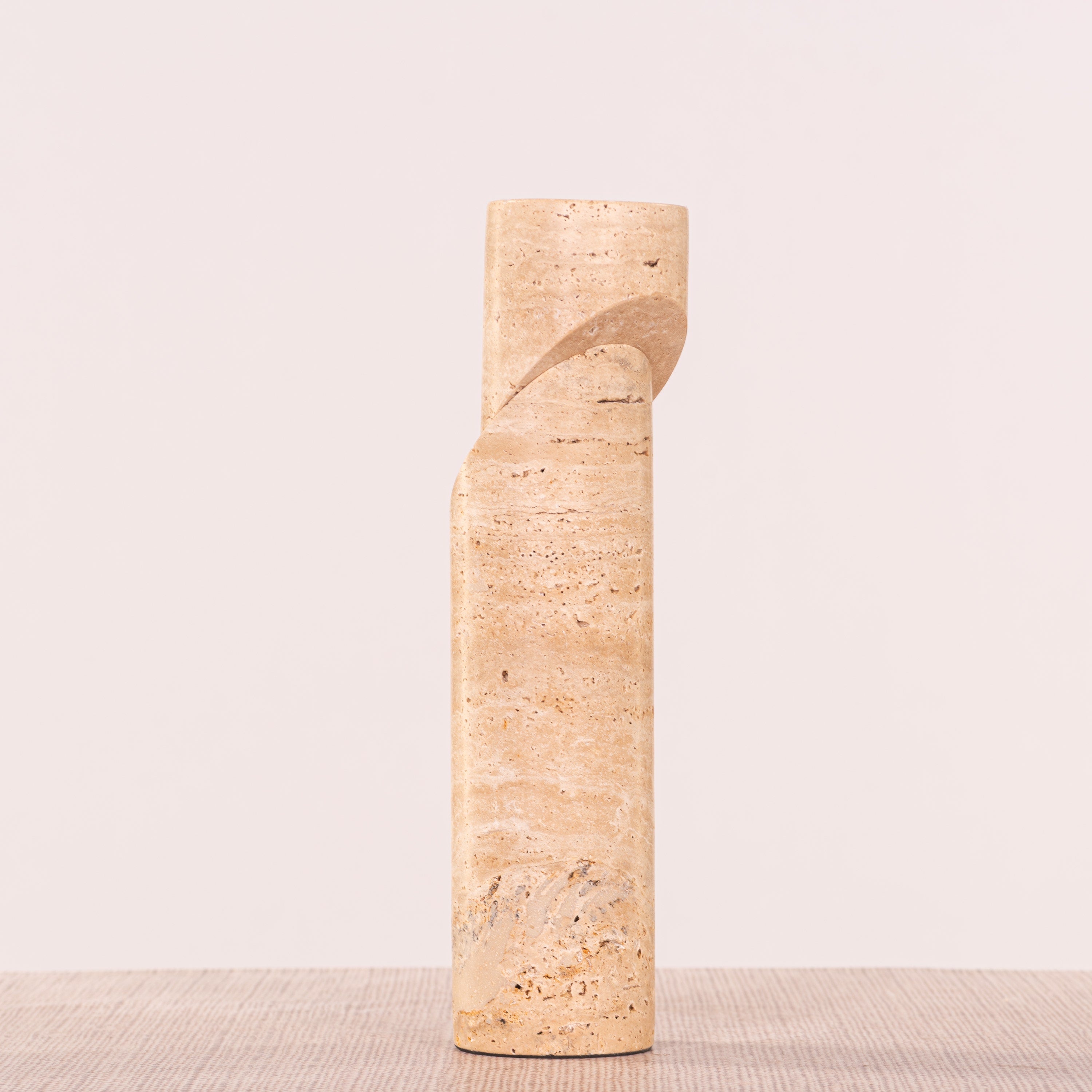 Sinkin Soon (Large, Beige) Marble Candle Holder