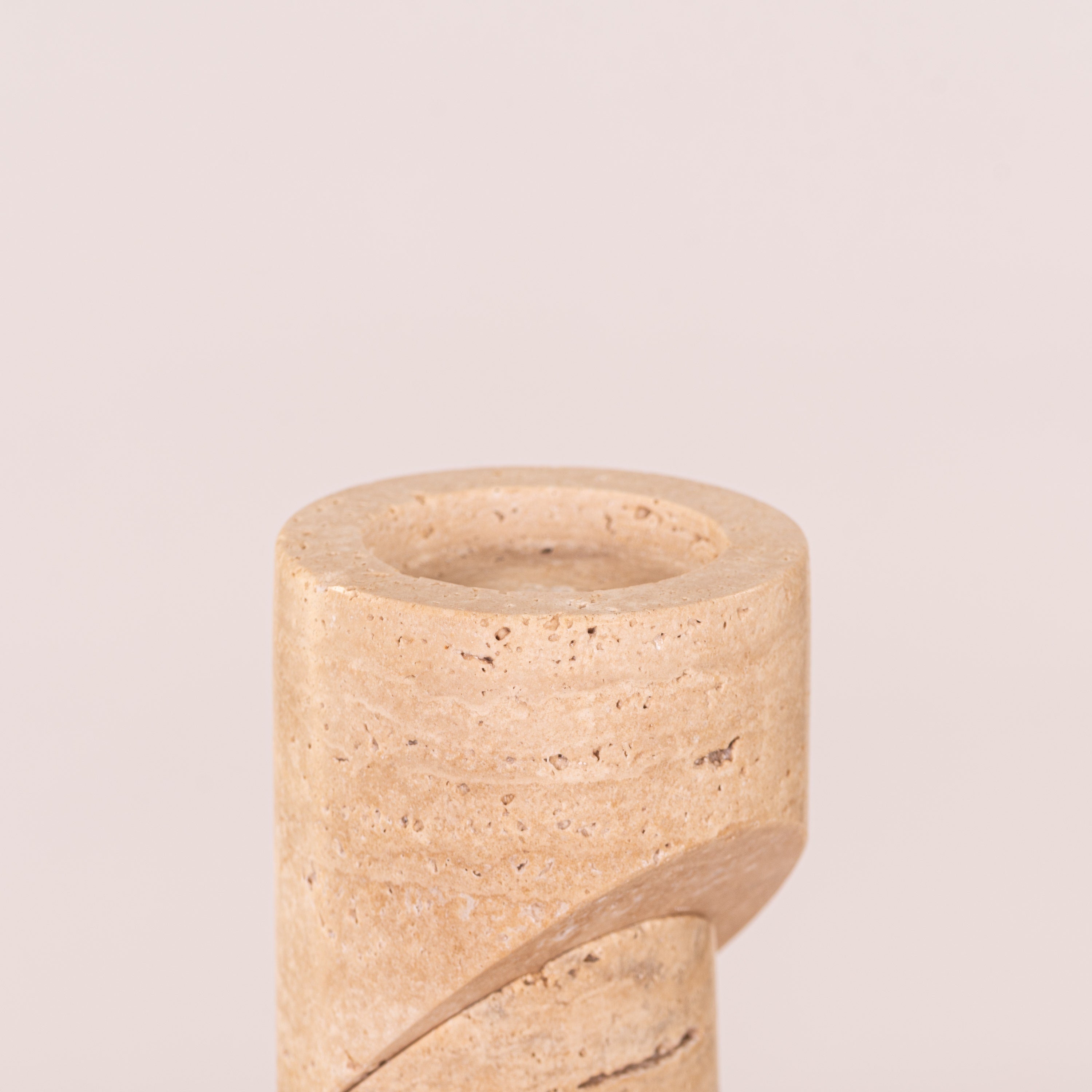 Sinkin Soon (Large, Beige) Marble Candle Holder