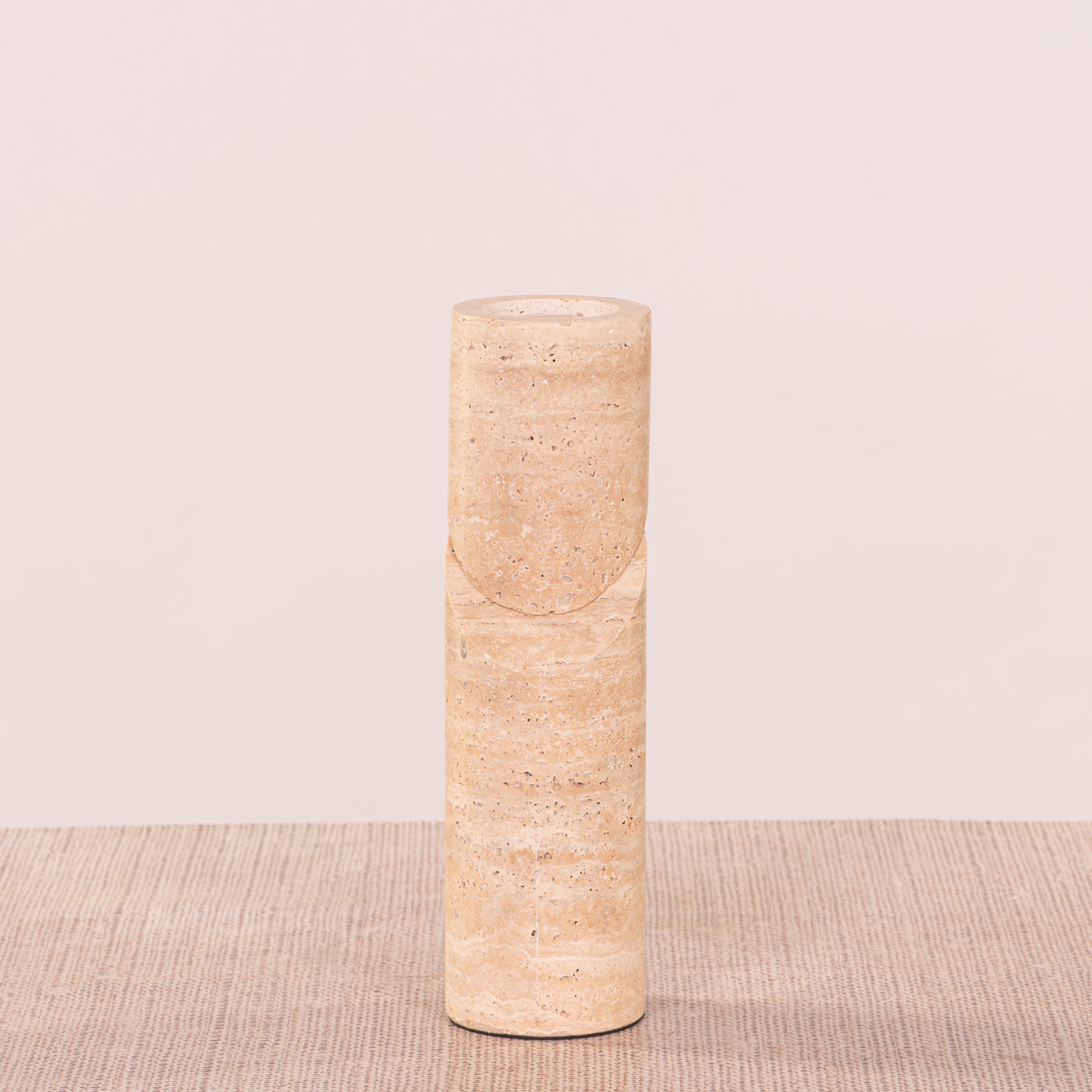 Sinkin Soon (Medium, Beige) Marble Candle Holder