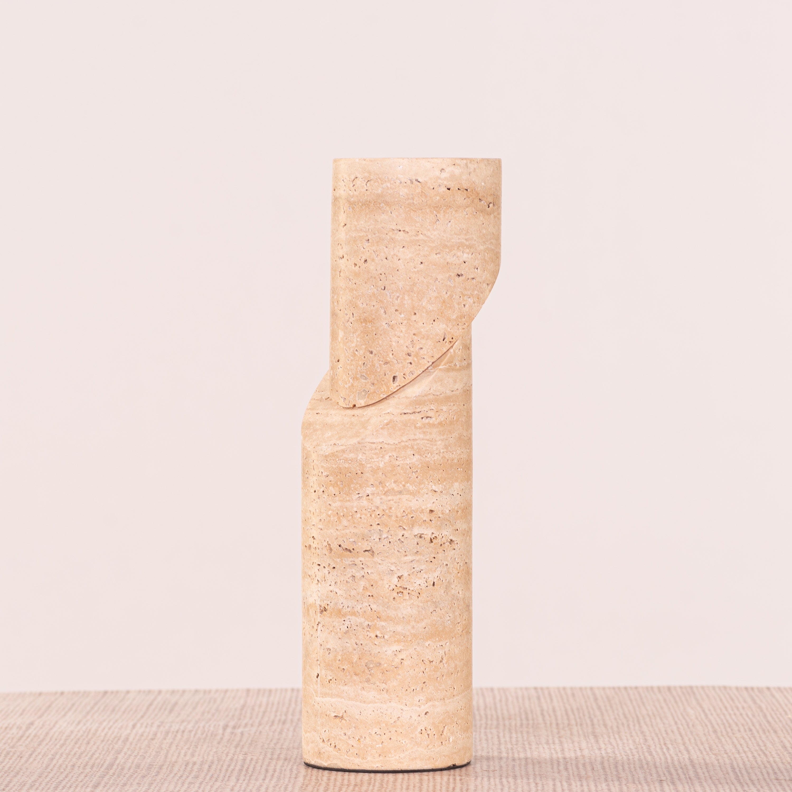 Sinkin Soon (Medium, Beige) Marble Candle Holder