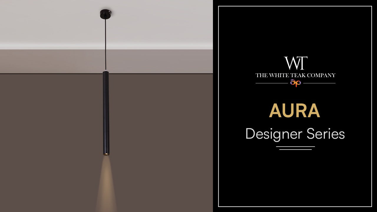 Aura- 03W Black (3000K) LED Designer Series Pendant (DL01-10032)