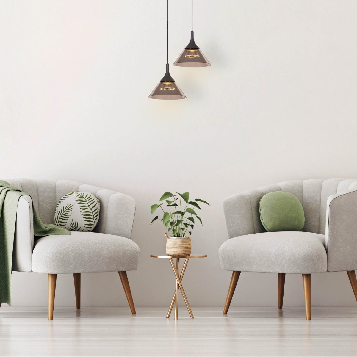 Angelina- 3W Grey (Warm White) LED Designer Series Pendant (DL01-10170)