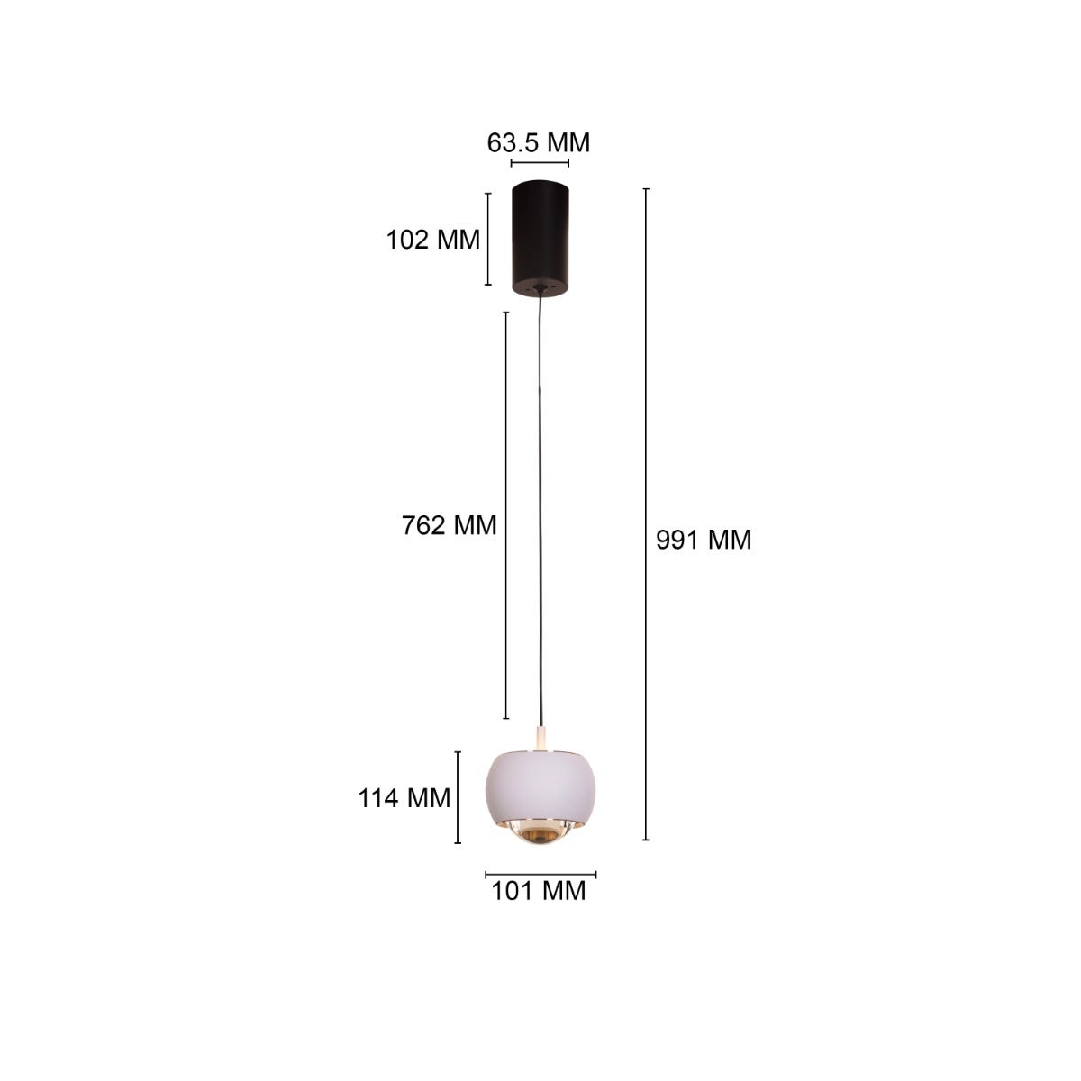 Sara- 05W White (3000K) LED Designer Series Pendant (DL01-10235)