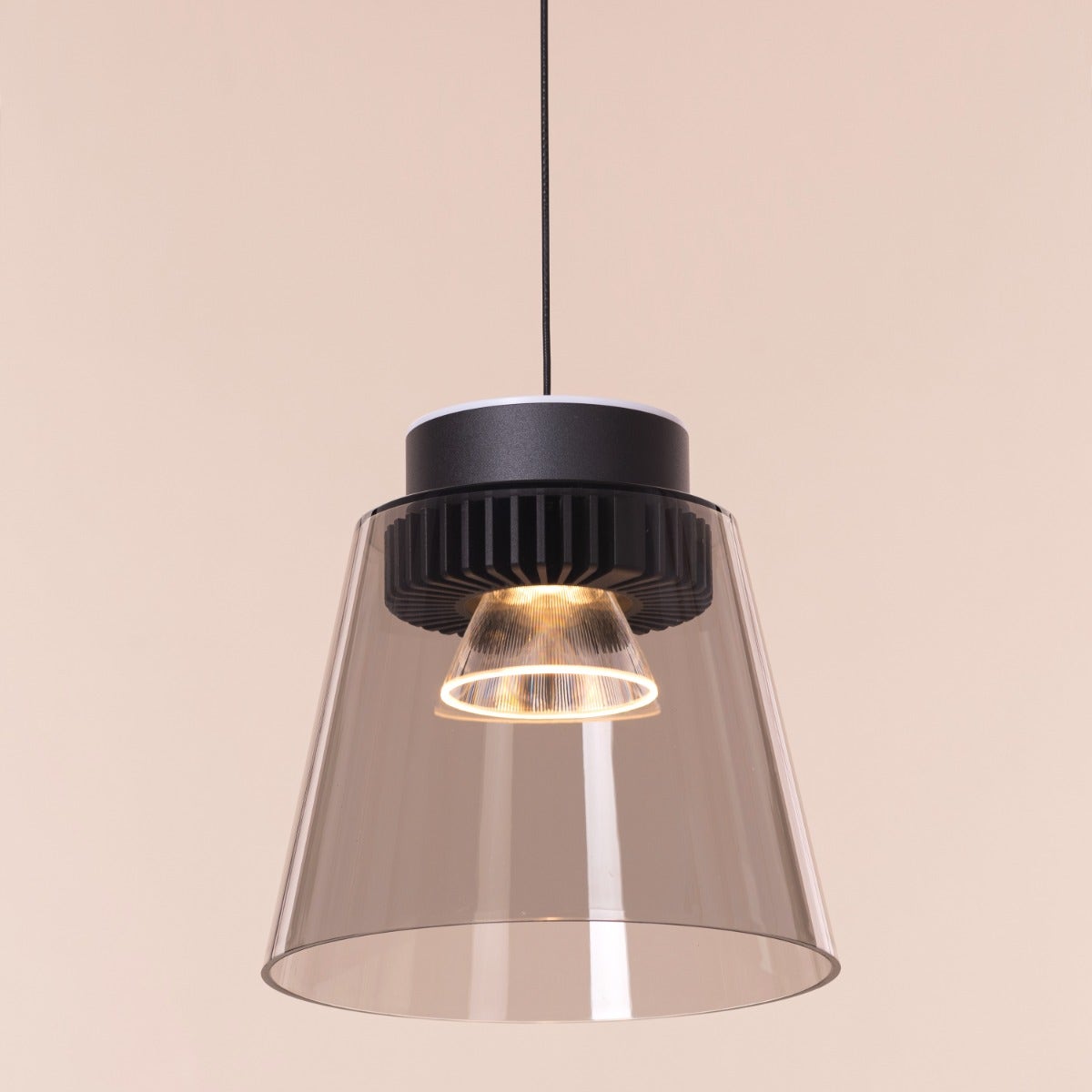 Paros- 7W Smokey Grey (3000K) LED Designer Series Pendant (DL01-10341)