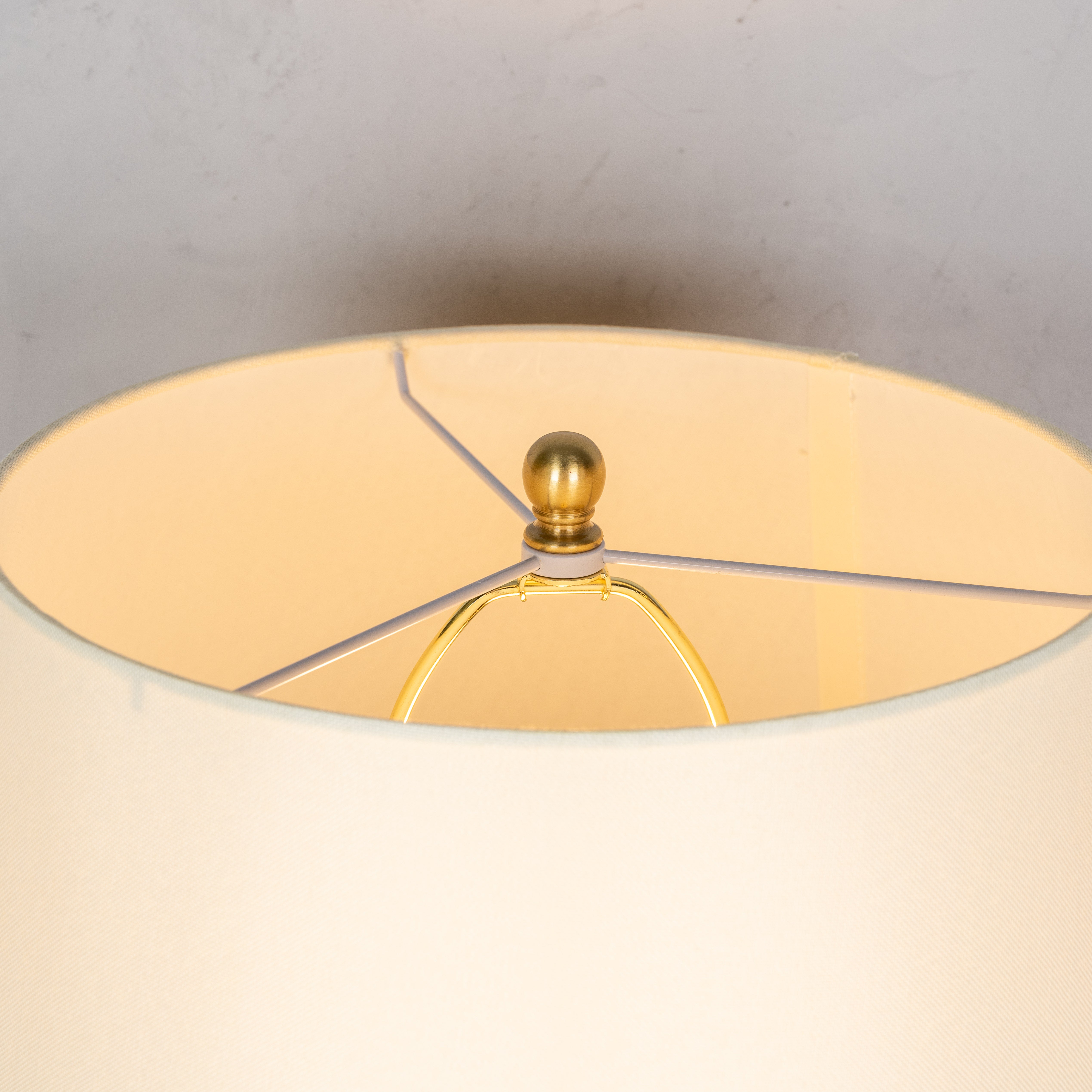 RSVP Please (Smokey Grey) Marble Table Lamp