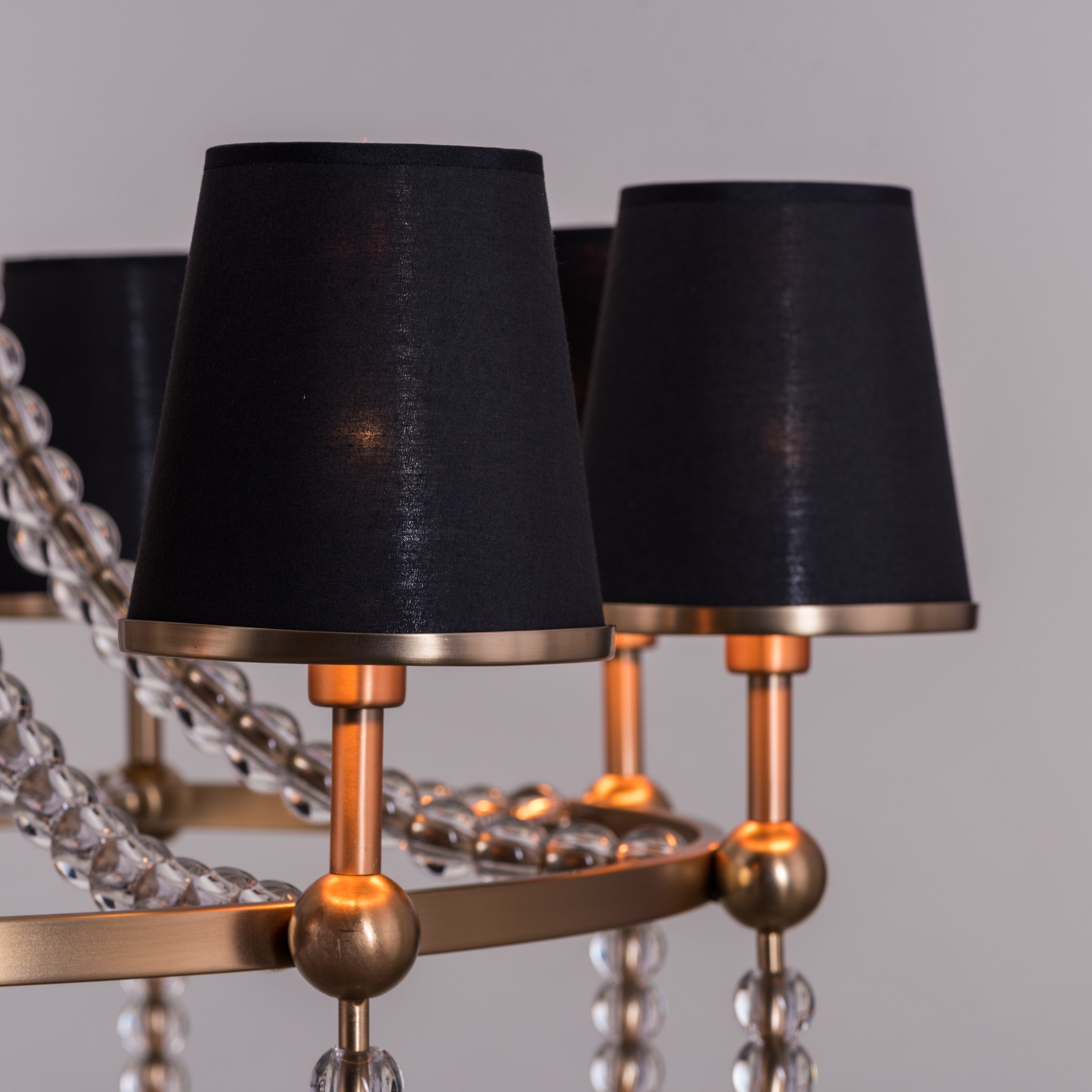 King's Gambit (Large, Gold) Crystal Chandelier