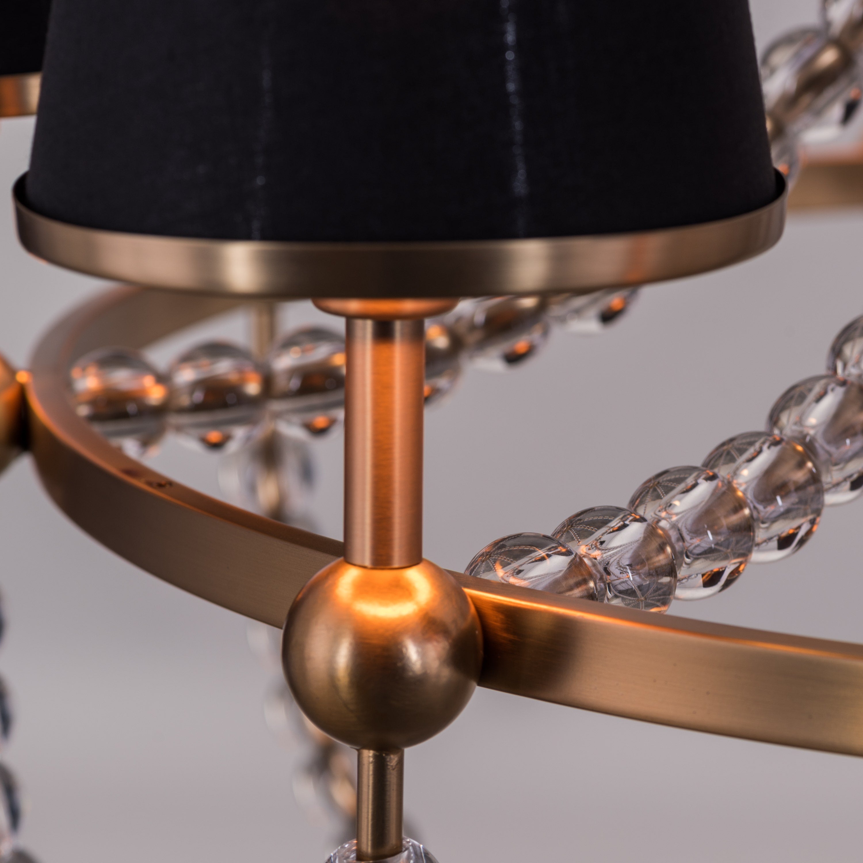 King's Gambit (Large, Gold) Crystal Chandelier