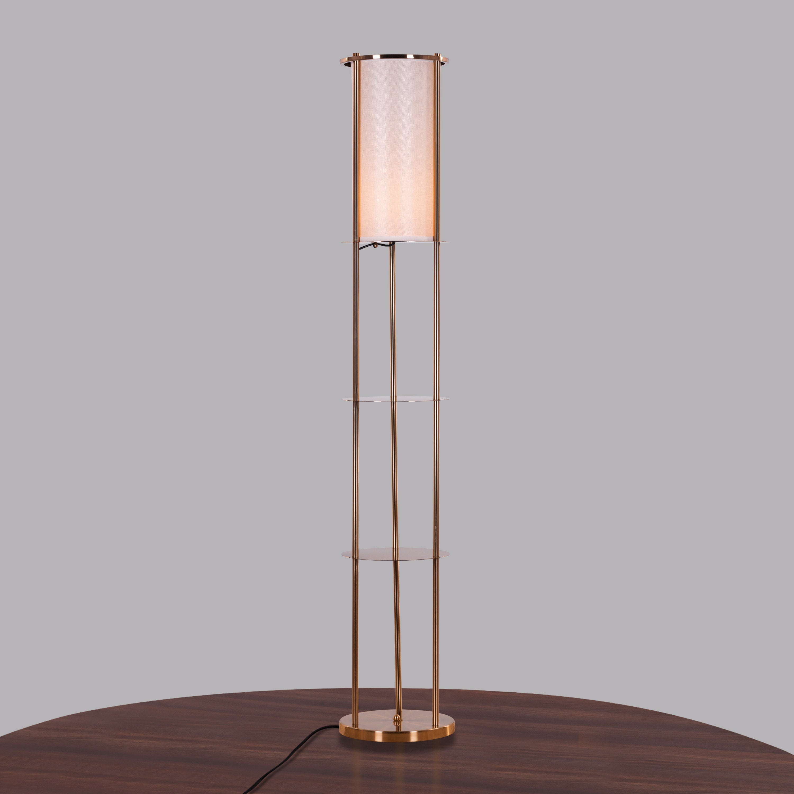Shelf Help (Gold) Floor Lamp