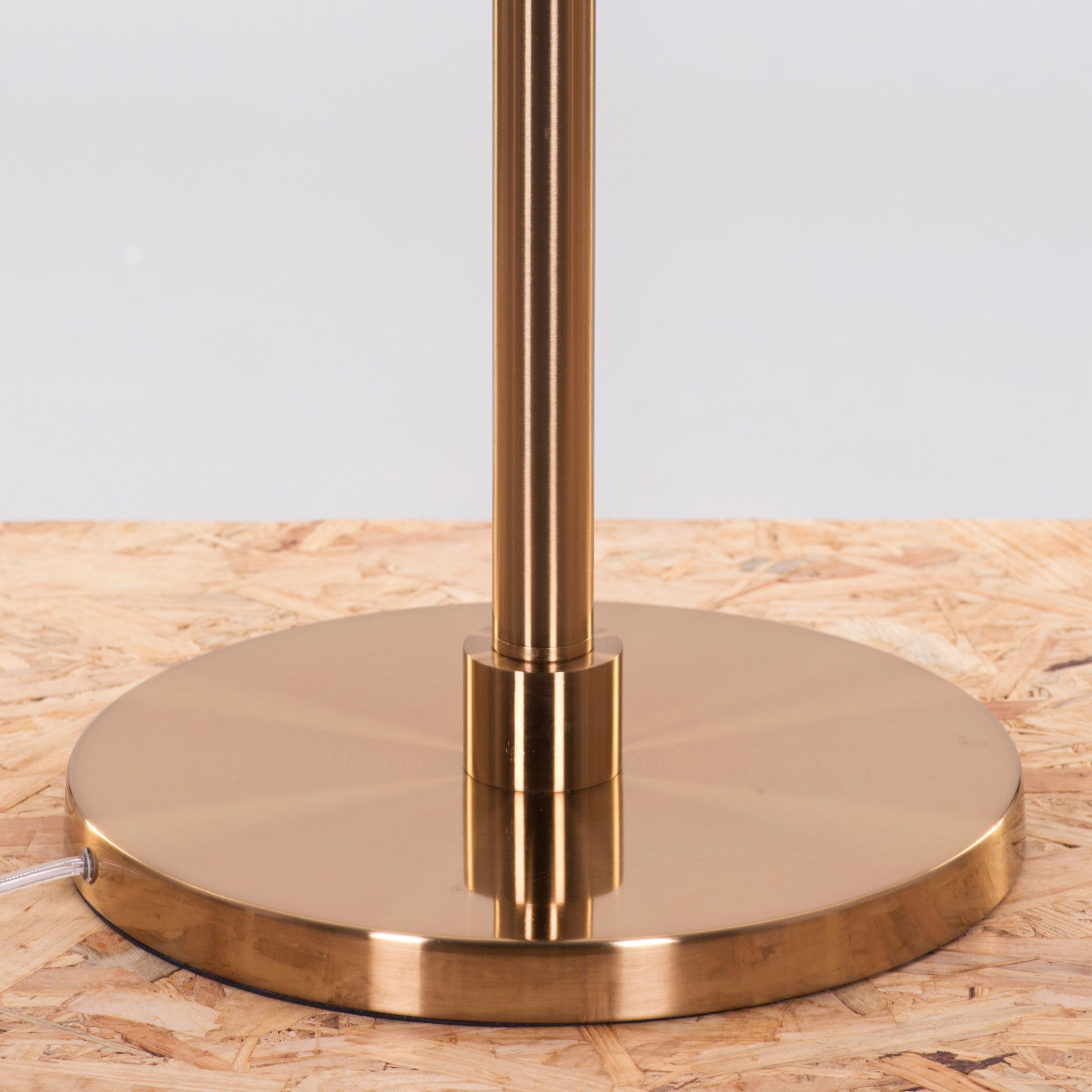 Attention Seeker (Gold, Smokey Grey) Glass Floor Lamp